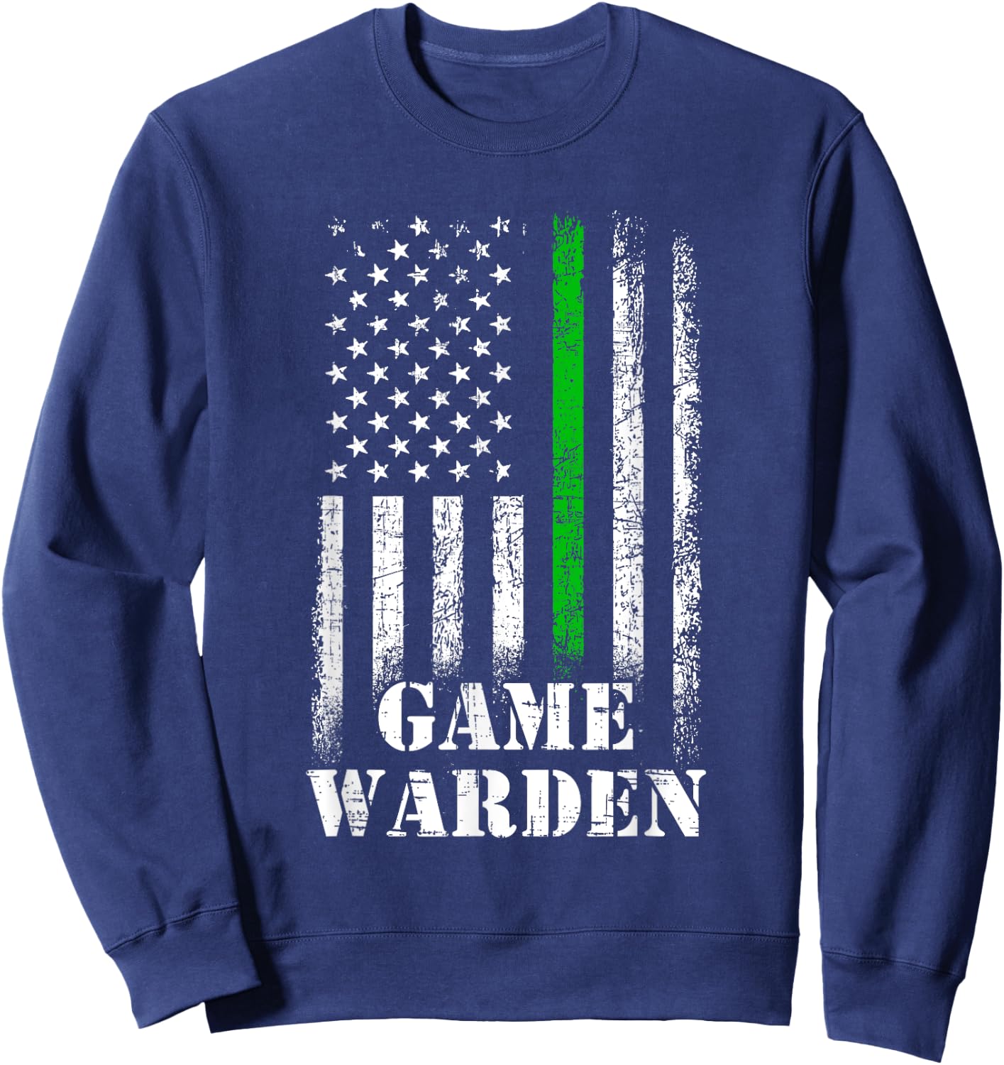 Game Warden American Flag, game warden Girls Kids Men Sweatshirt - Sweatshirt | Navy