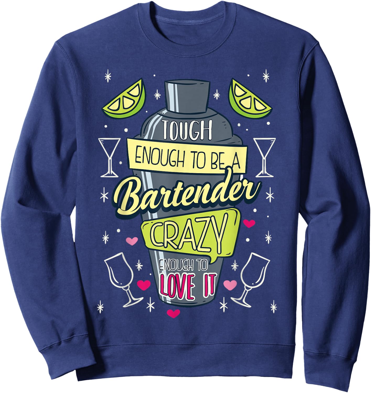Bartender Mixologist Barkeeper Cocktailbar Club Bartending Sweatshirt - Sweatshirt | Navy