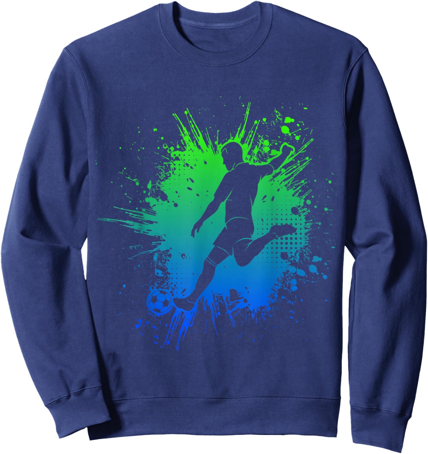 Footballer Football Boys Children Sweatshirt - Sweatshirt | Navy