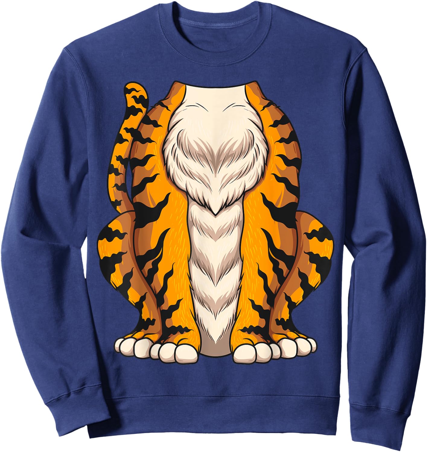 Cute Headless Tiger Costume Halloween | Funny Animal Gift Sweatshirt - Sweatshirt | Navy