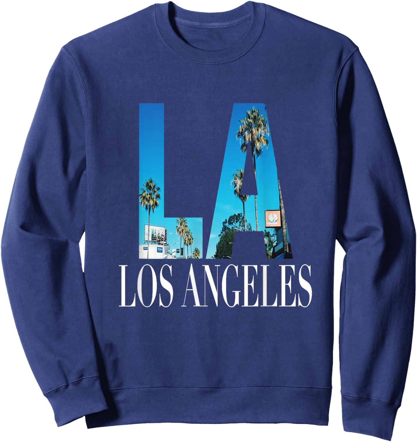 La Los Angeles California Souvenir Beach City West Coast Sweatshirt - Sweatshirt | Navy