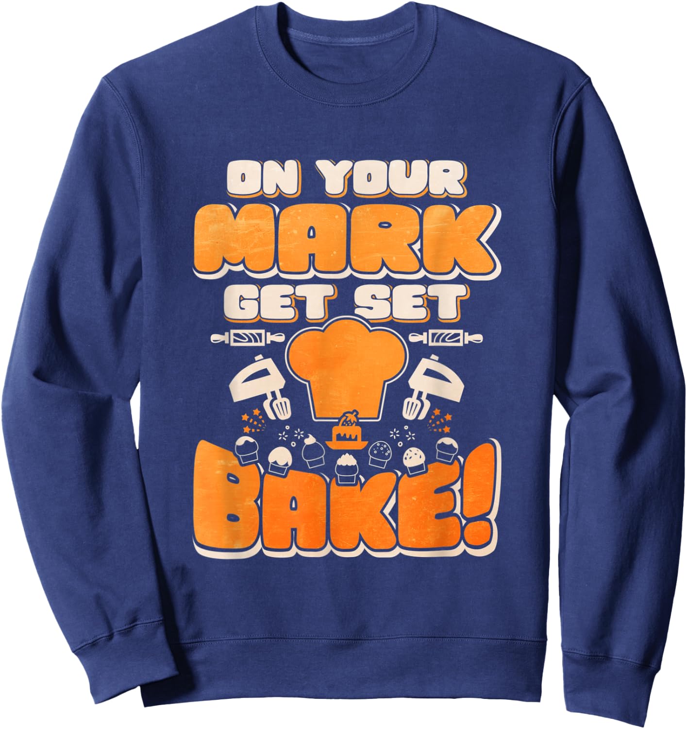 On Your Marks Get Set Bake Sweatshirt - Sweatshirt | Navy