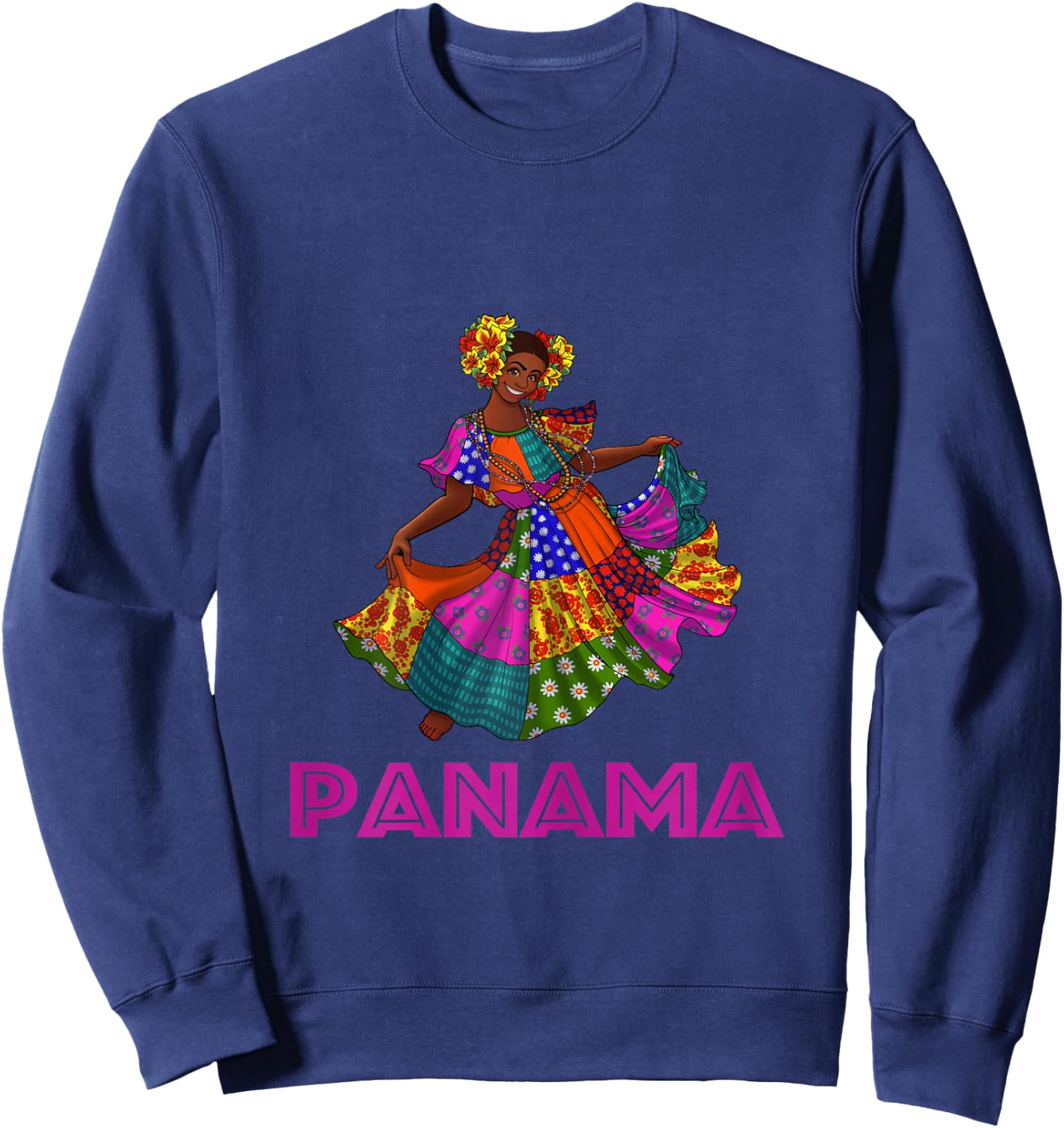 Panamanian Cultural Tourist Tea, Panama Pride & Heritage Sweatshirt - Sweatshirt | Navy