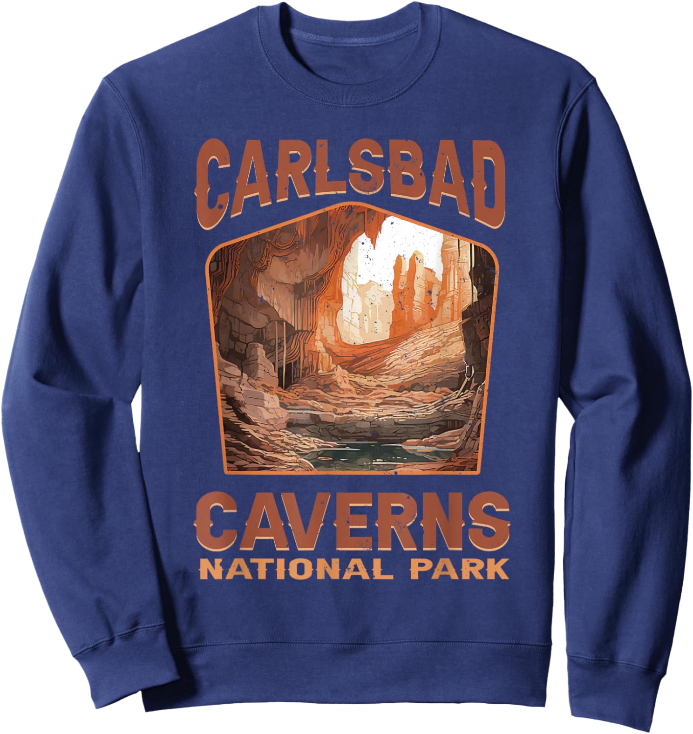 Carlsbad Caverns National Park New Mexico Nature Hike Sweatshirt - Sweatshirt | Navy