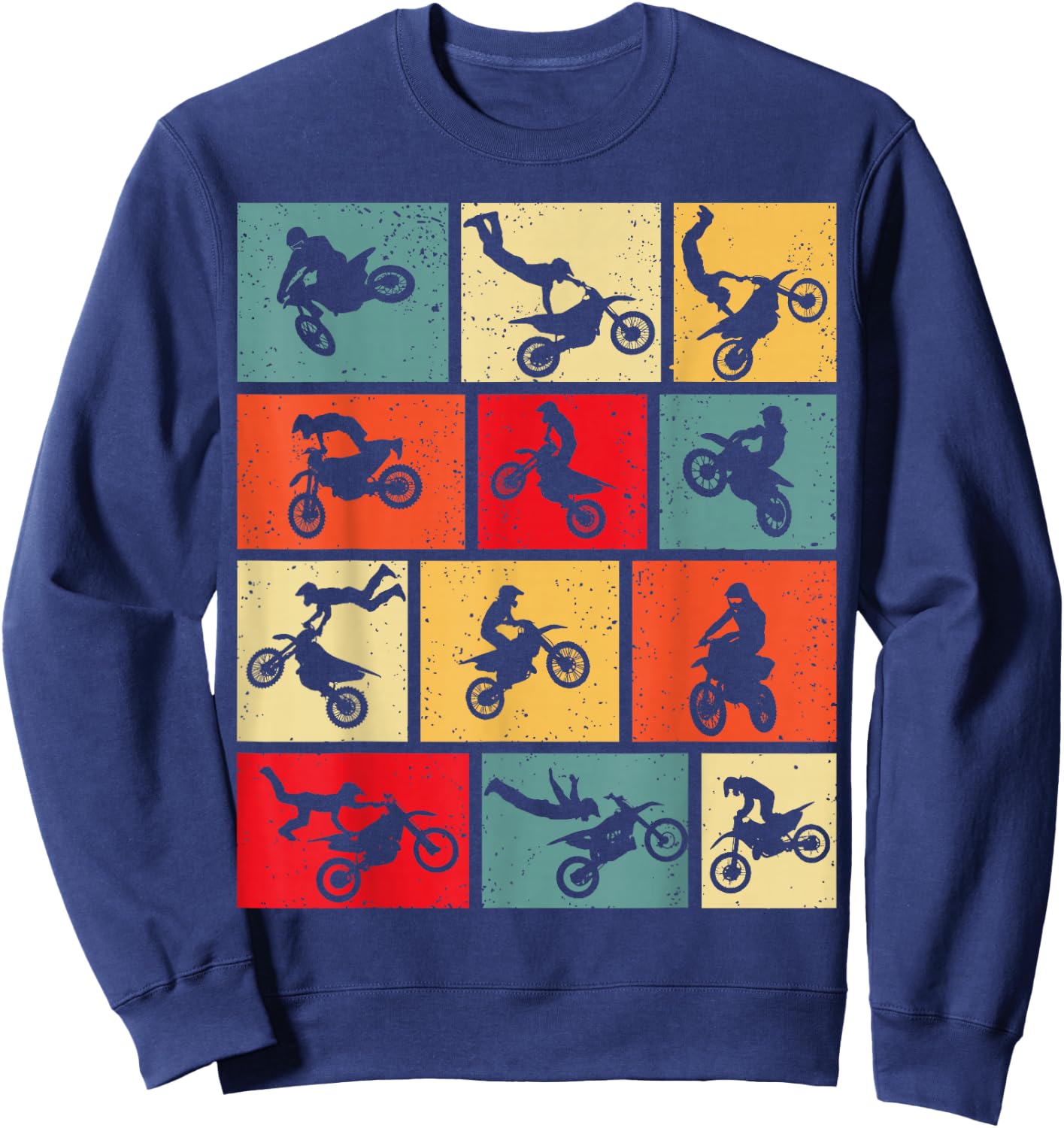 Dirt Bike Rider Motocross Enduro Dirt Biking Sweatshirt - Sweatshirt | Navy