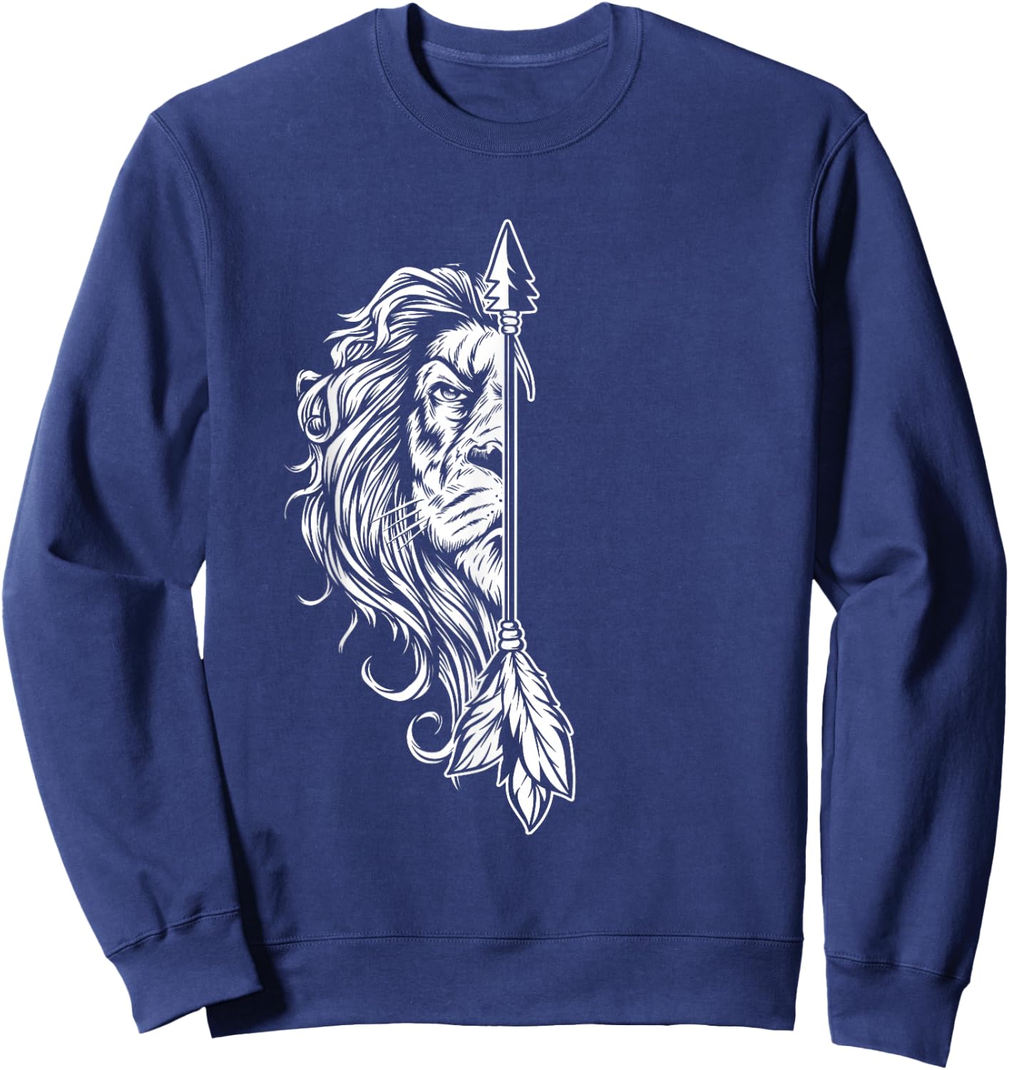 Lion King Husband Family Married Wedding Anniversary Sweatshirt - Sweatshirt | Navy
