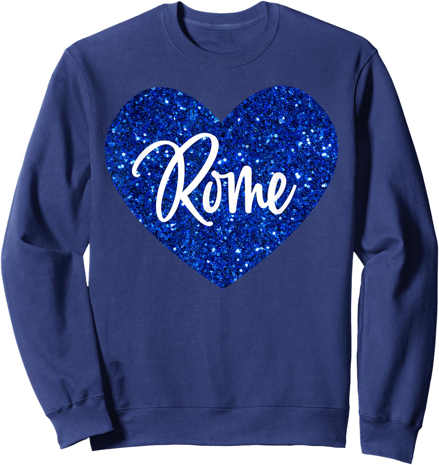 I Love Rome Italy Sweatshirt - Sweatshirt | Navy