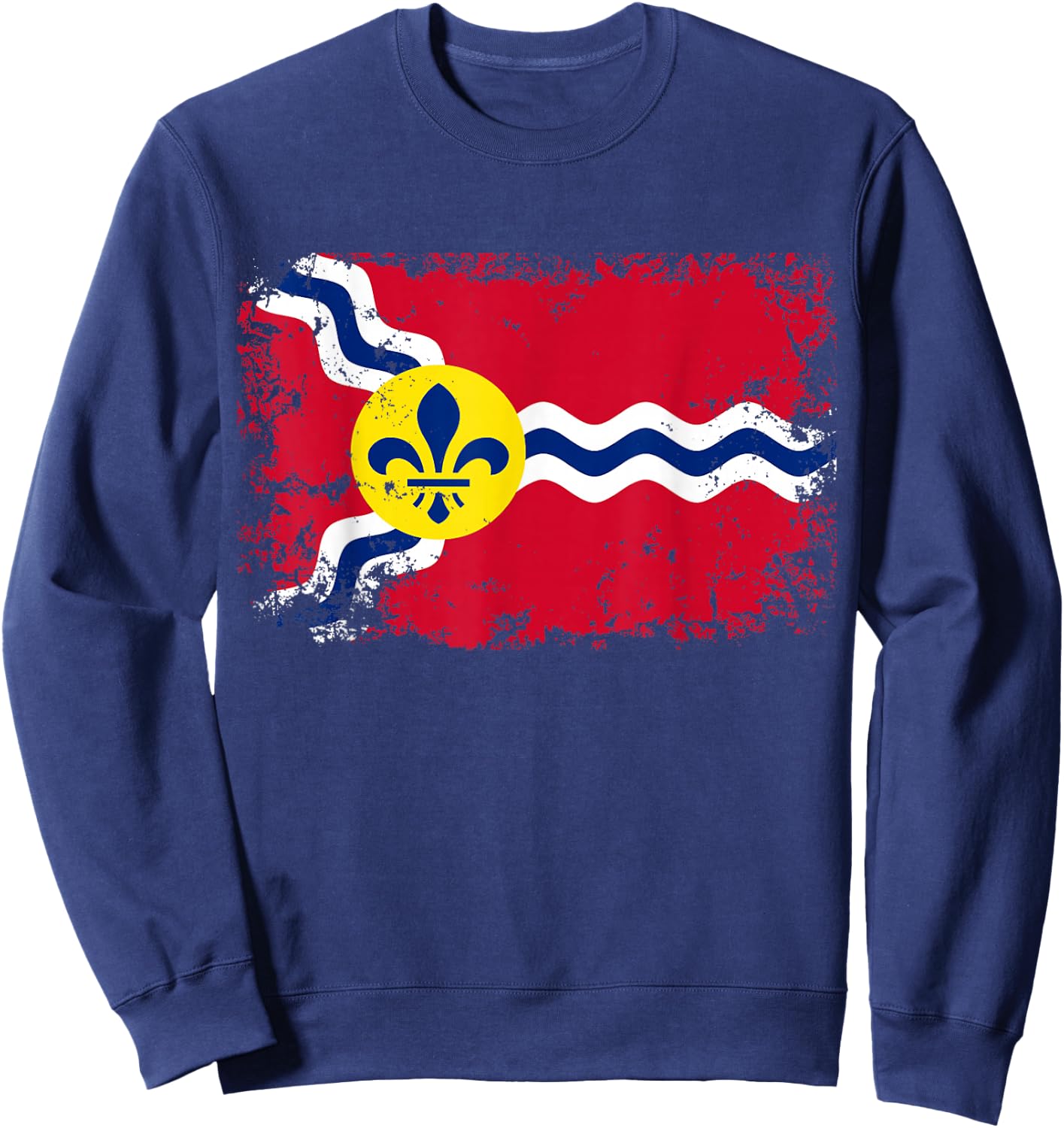 St. Louis STL Flag Sweatshirt - Sweatshirt | Navy