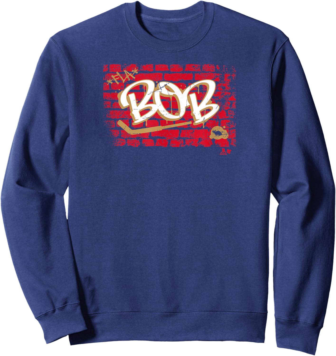 Sergei Bobrovsky: Brick Wall Bob - Florida Hockey - NHLPA Sweatshirt - Sweatshirt | Navy