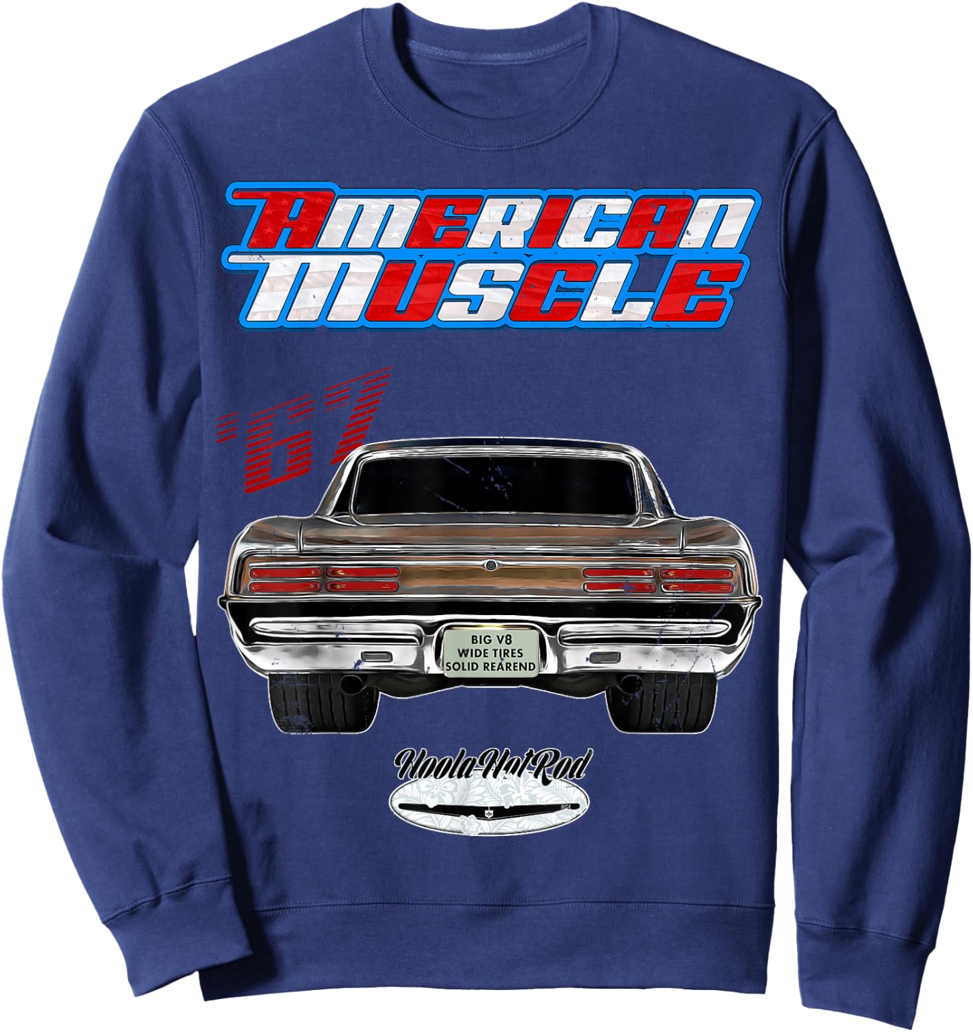 1967 GTO,Tempest,Muscle Car,Hot Rod,Rockabilly,distressed Sweatshirt - Sweatshirt | Navy