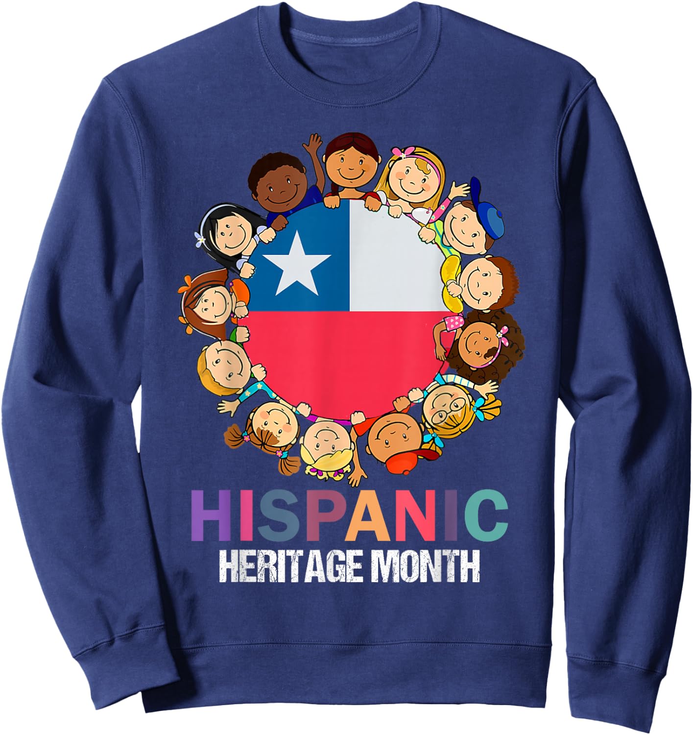 Chileans,hsipanic heritage month, Chile flag Boy Kids Girl Sweatshirt - Sweatshirt | Navy