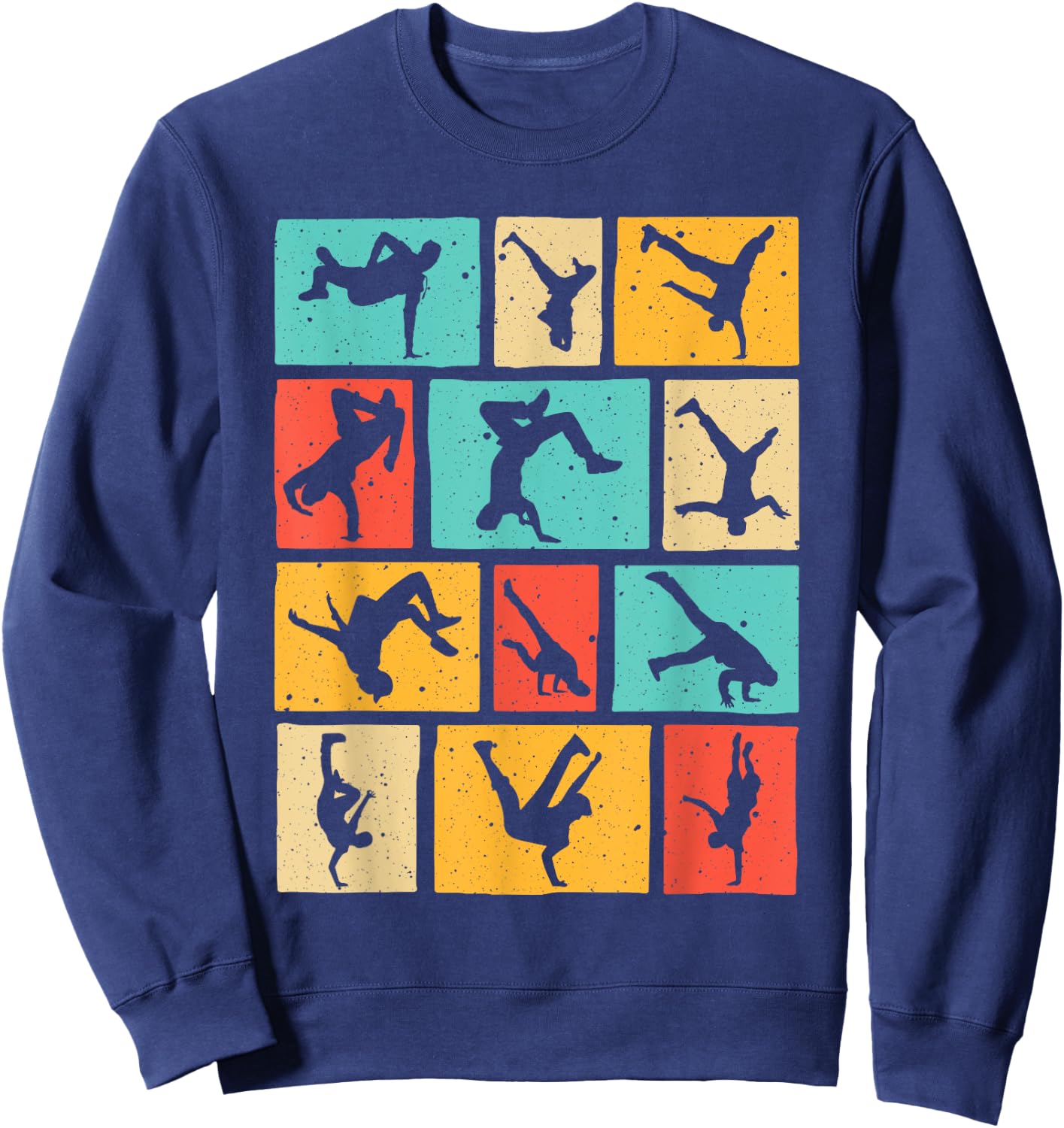 Funny Break Dancing Gift Vintage Hip-Hop Cool Break Dancer Sweatshirt - Sweatshirt | Navy