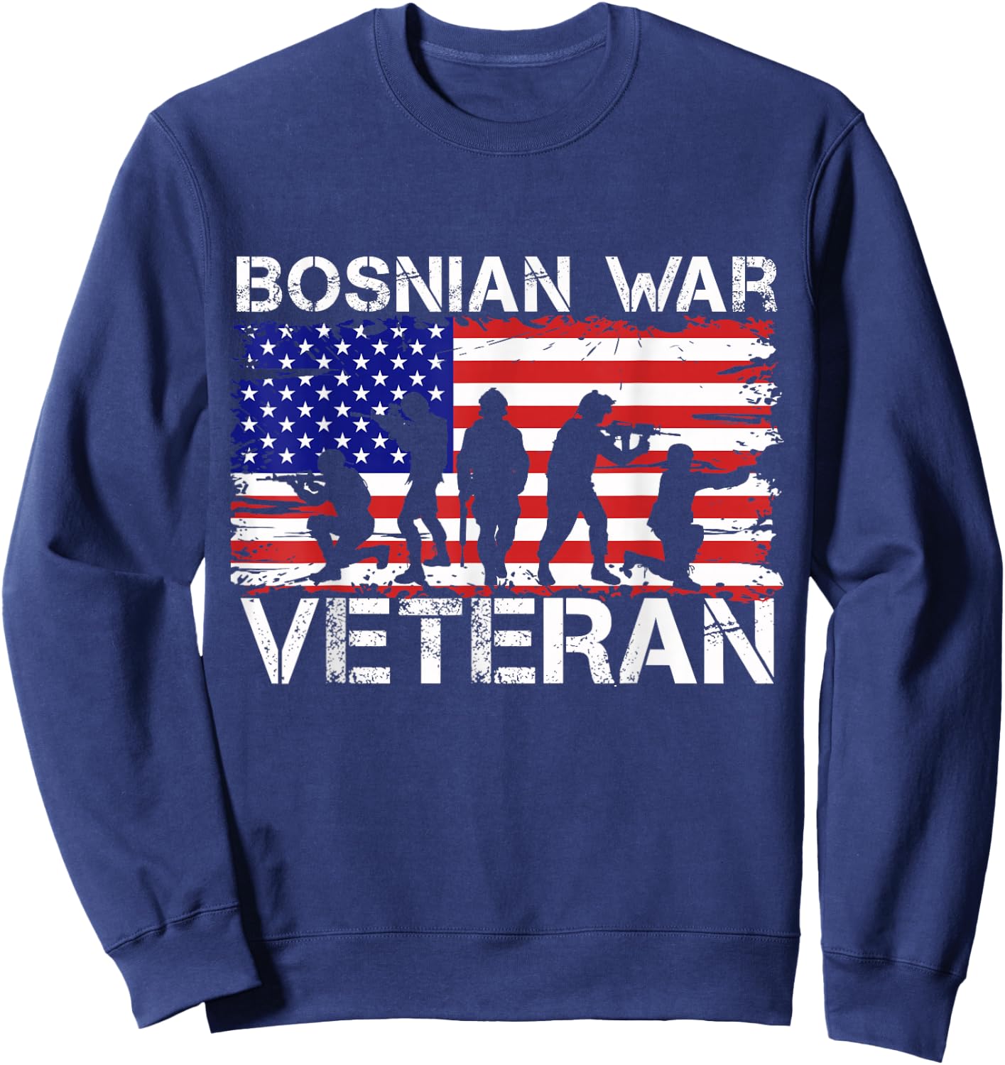 Men Women Bosnian War Veteran Sweatshirt - Sweatshirt | Navy