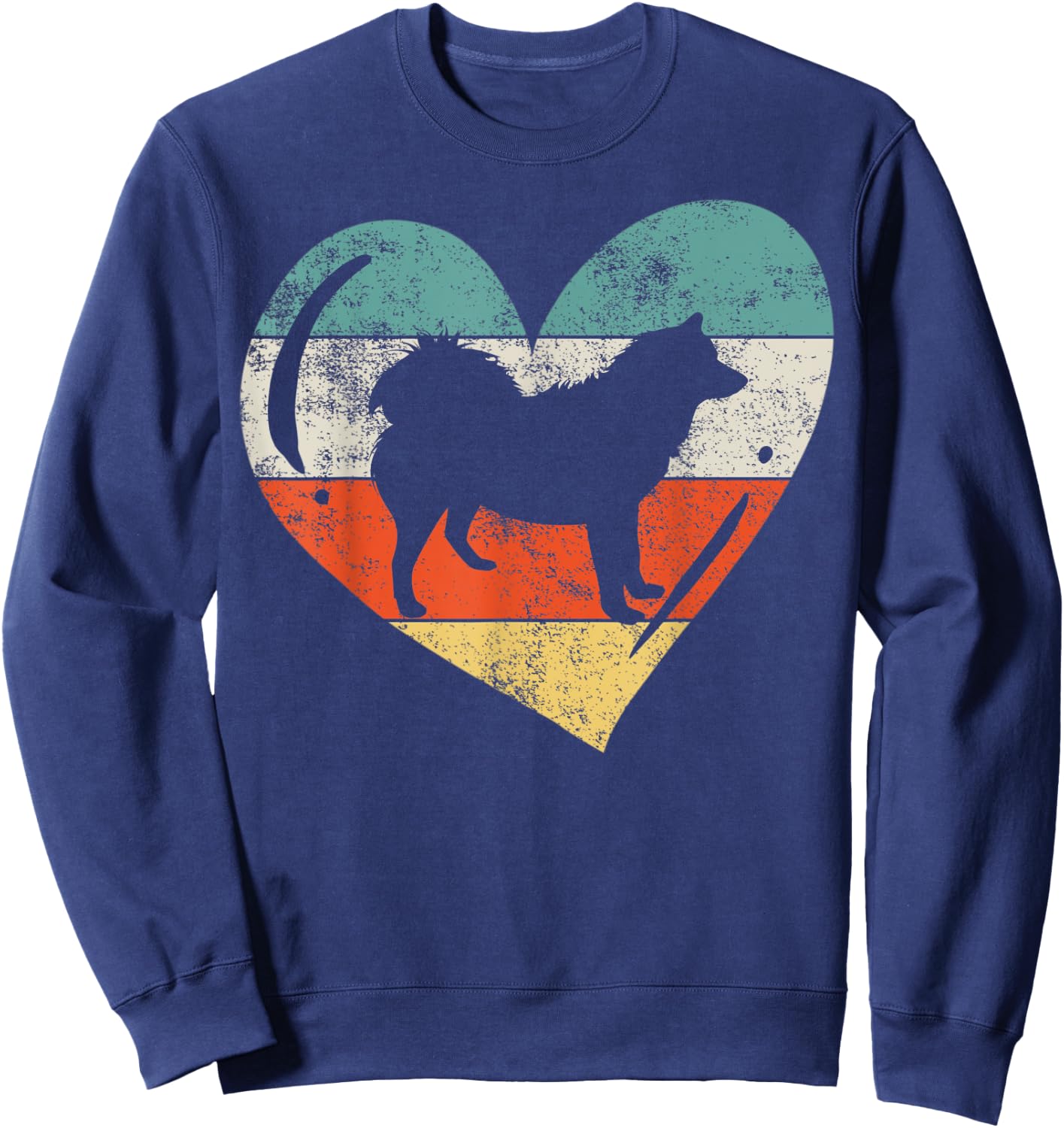 American Eskimo Husky Sweatshirt - Sweatshirt | Navy