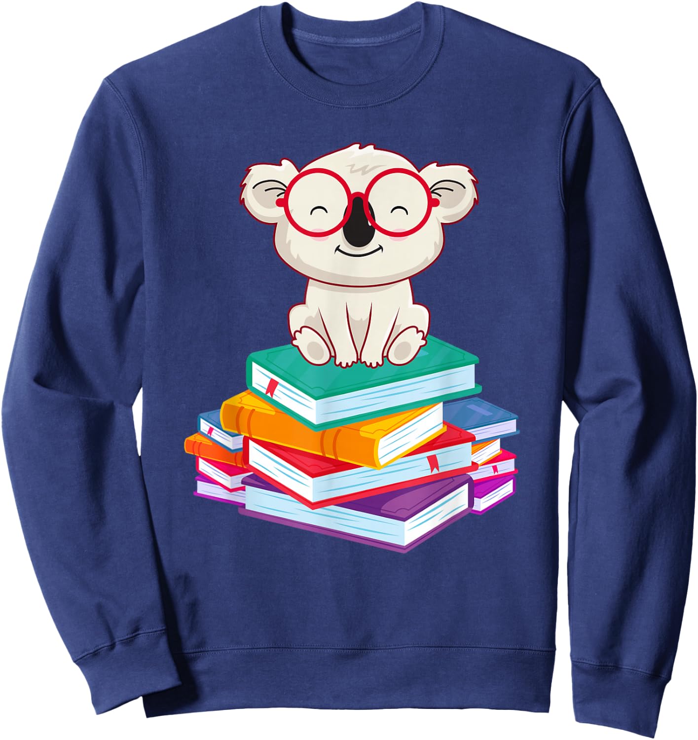 Reading Bookworm Gift Koala Sweatshirt - Sweatshirt | Navy