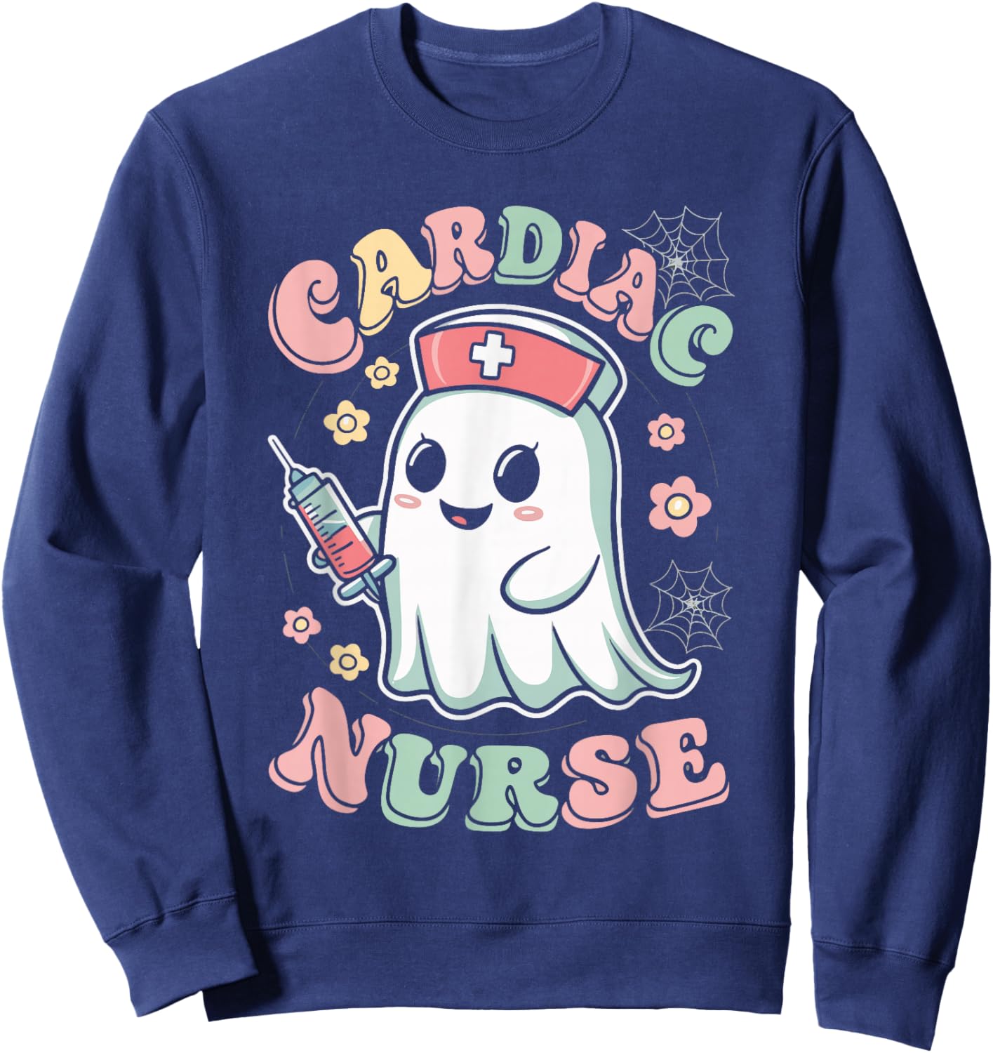 Cardiac Nurse Cardiology Heart Care Sweatshirt - Sweatshirt | Navy