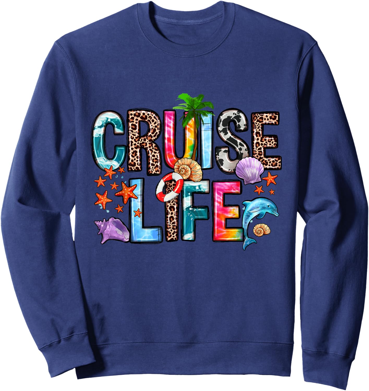 Family Cruise Life Cruise Outfits 2024 Matching Sweatshirt - Sweatshirt | Navy