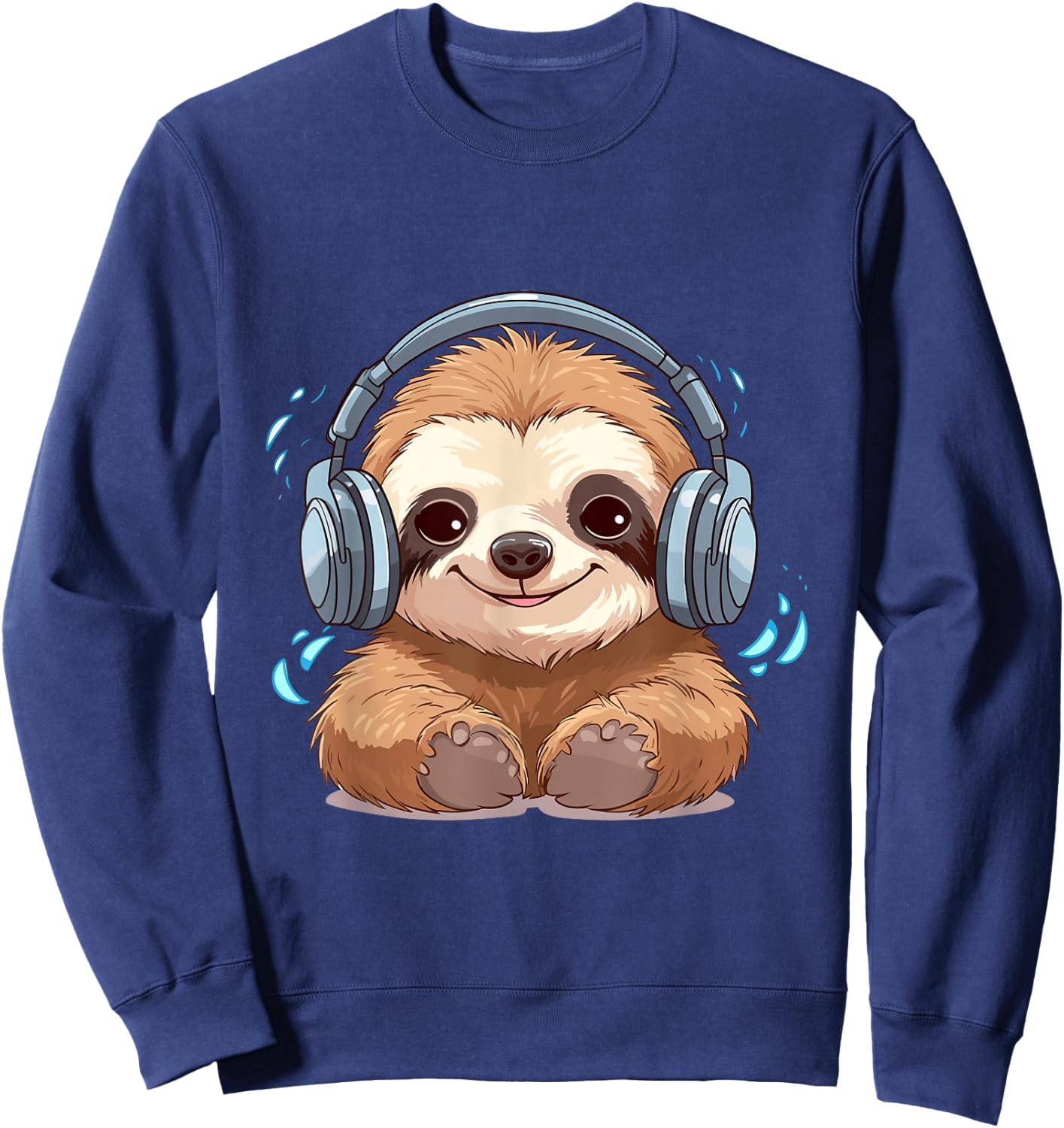 Cute Little Sloth Lover Lazy Sloth Lovers Women Kids Sweatshirt - Sweatshirt | Navy