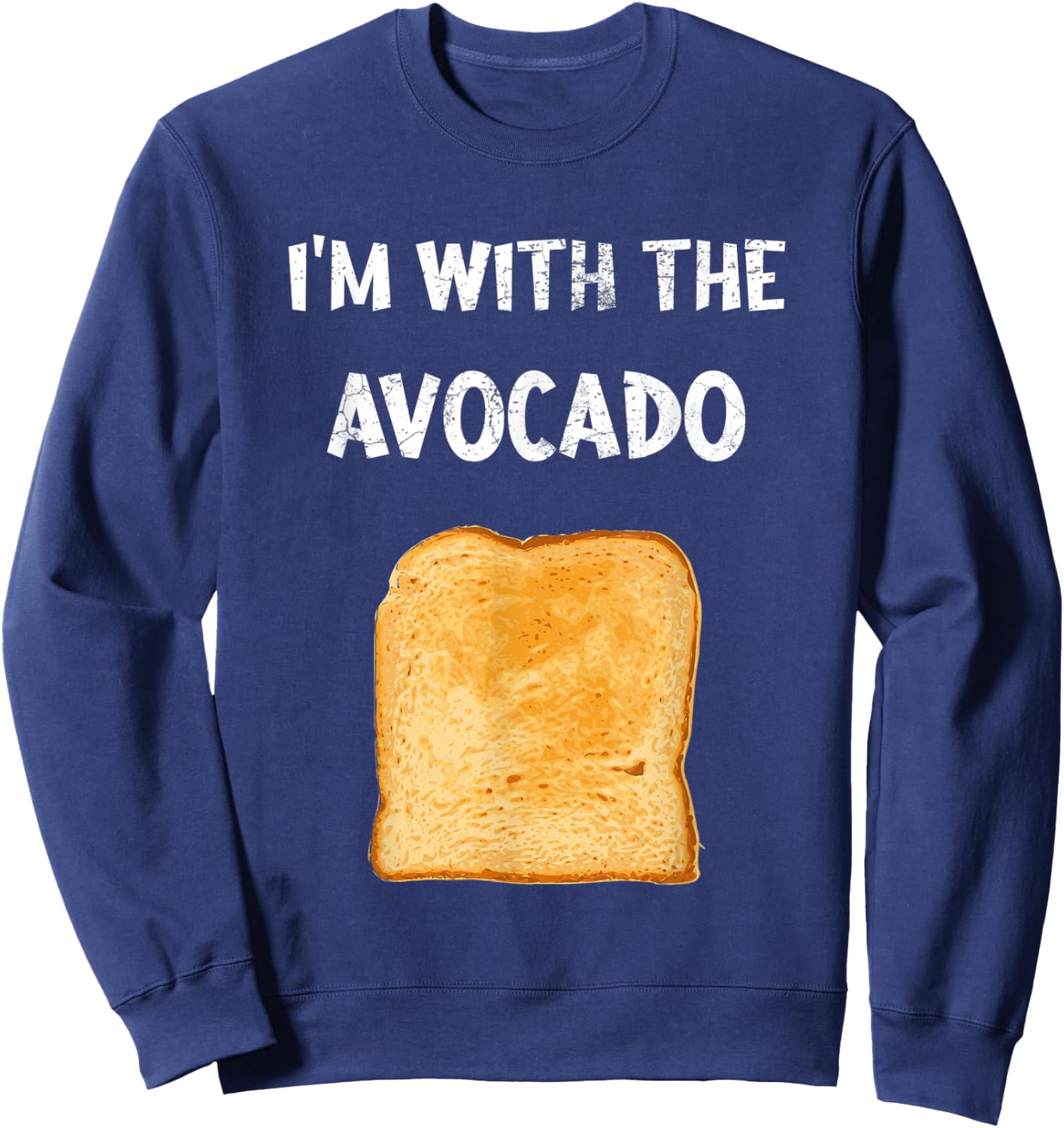 Funny Thanksgiving shirt I 'am with The Avocado Sweatshirt - Sweatshirt | Navy