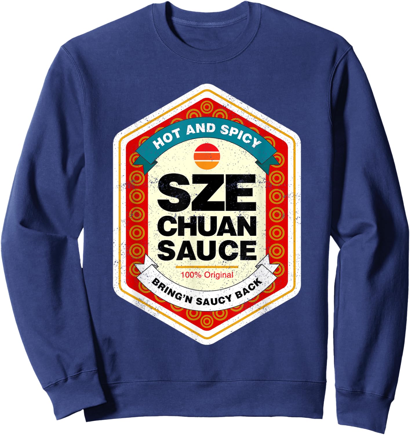 Szechuan Sauce Funny Condiment Halloween Costume Sweatshirt - Sweatshirt | Navy
