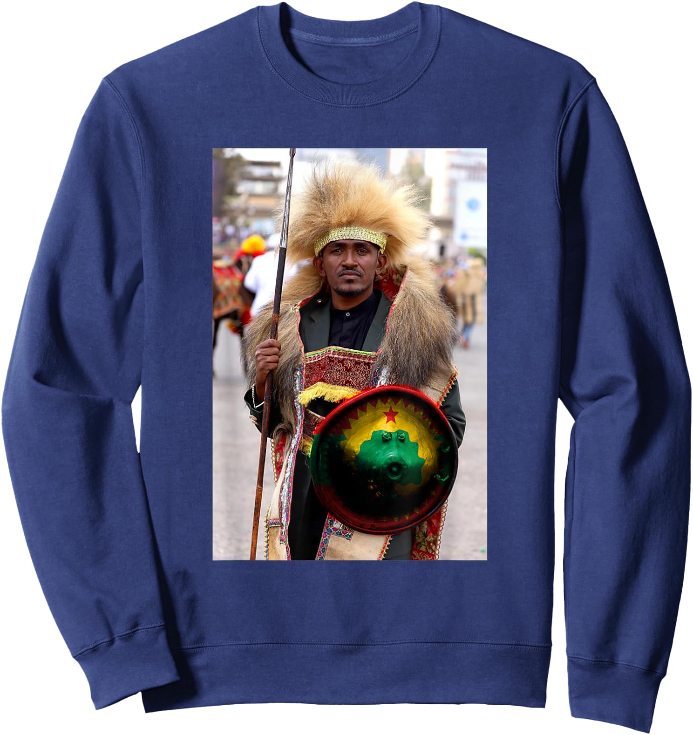Oromo hero flag Ethiopian Oromo proud gift Sweatshirt - Sweatshirt | Navy
