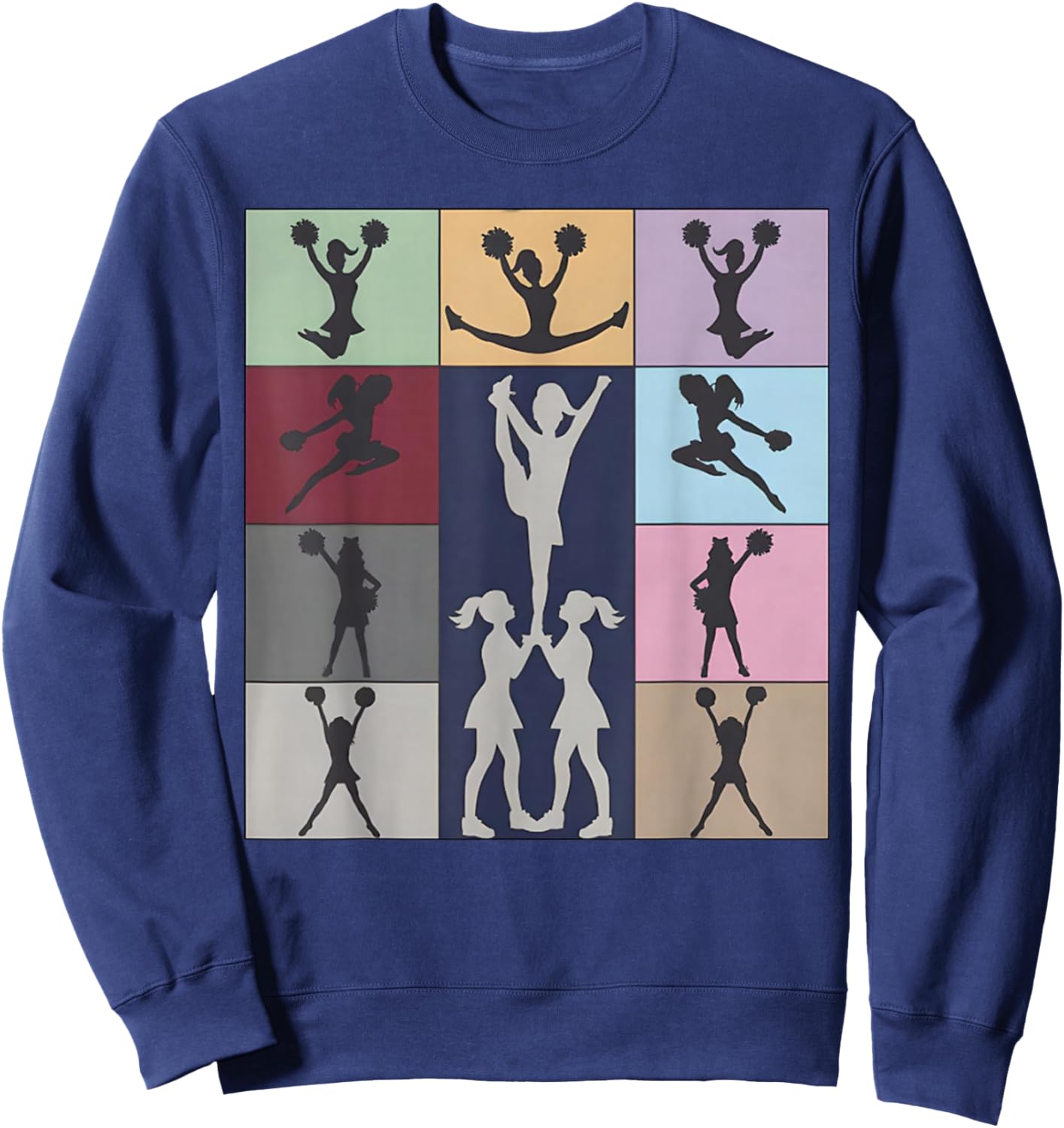 Cheerleading Cheerleader Squad Girl Teen Cheer Practice Sweatshirt - Sweatshirt | Navy