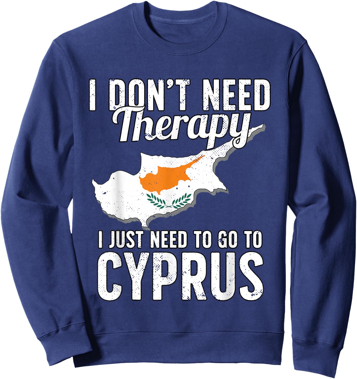 Cyprus Flag I Cyprus Flag I Vacation Cyprus Sweatshirt - Sweatshirt | Navy