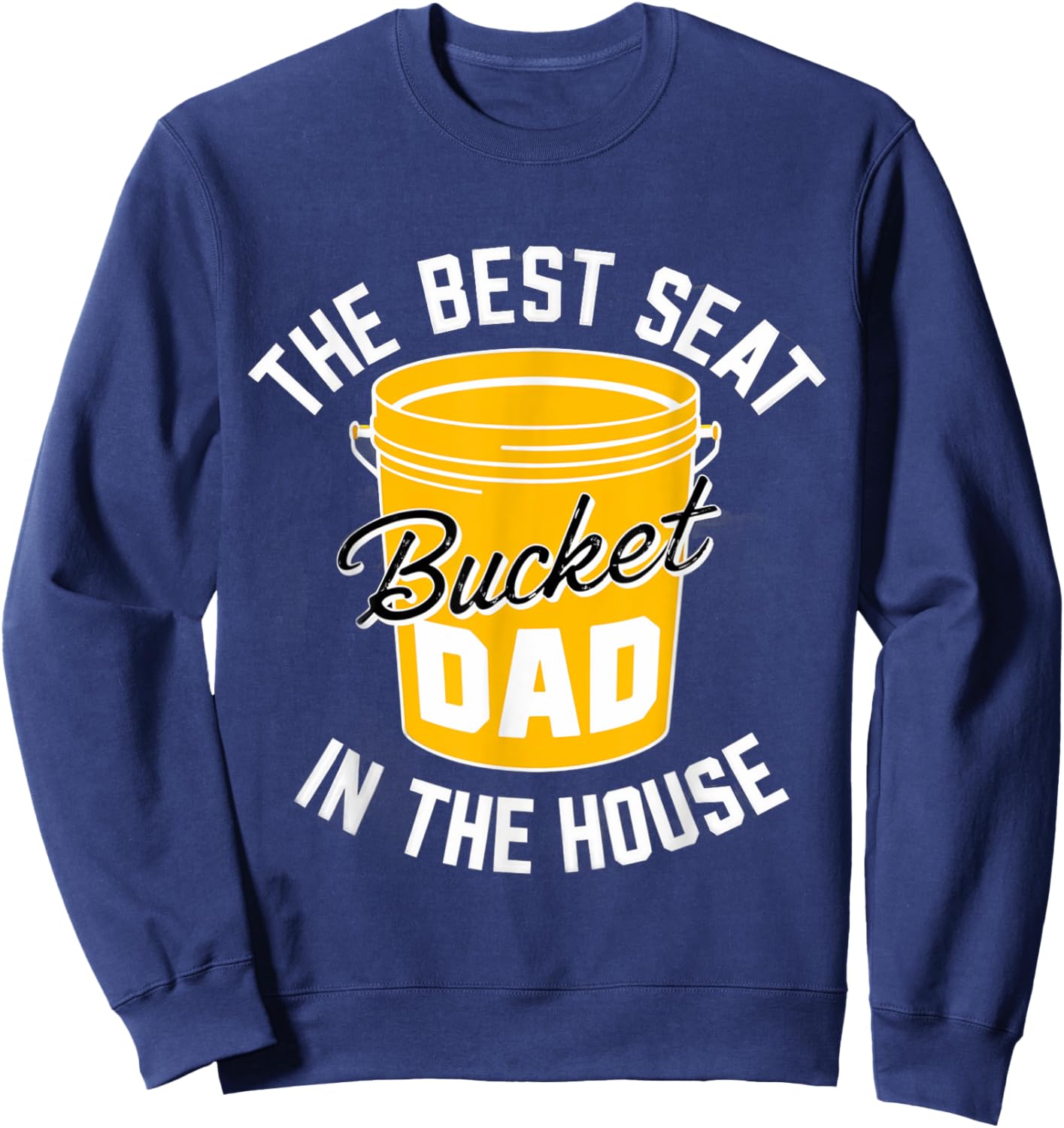 Softball Dad Best Seat in the House Sweatshirt - Sweatshirt | Navy