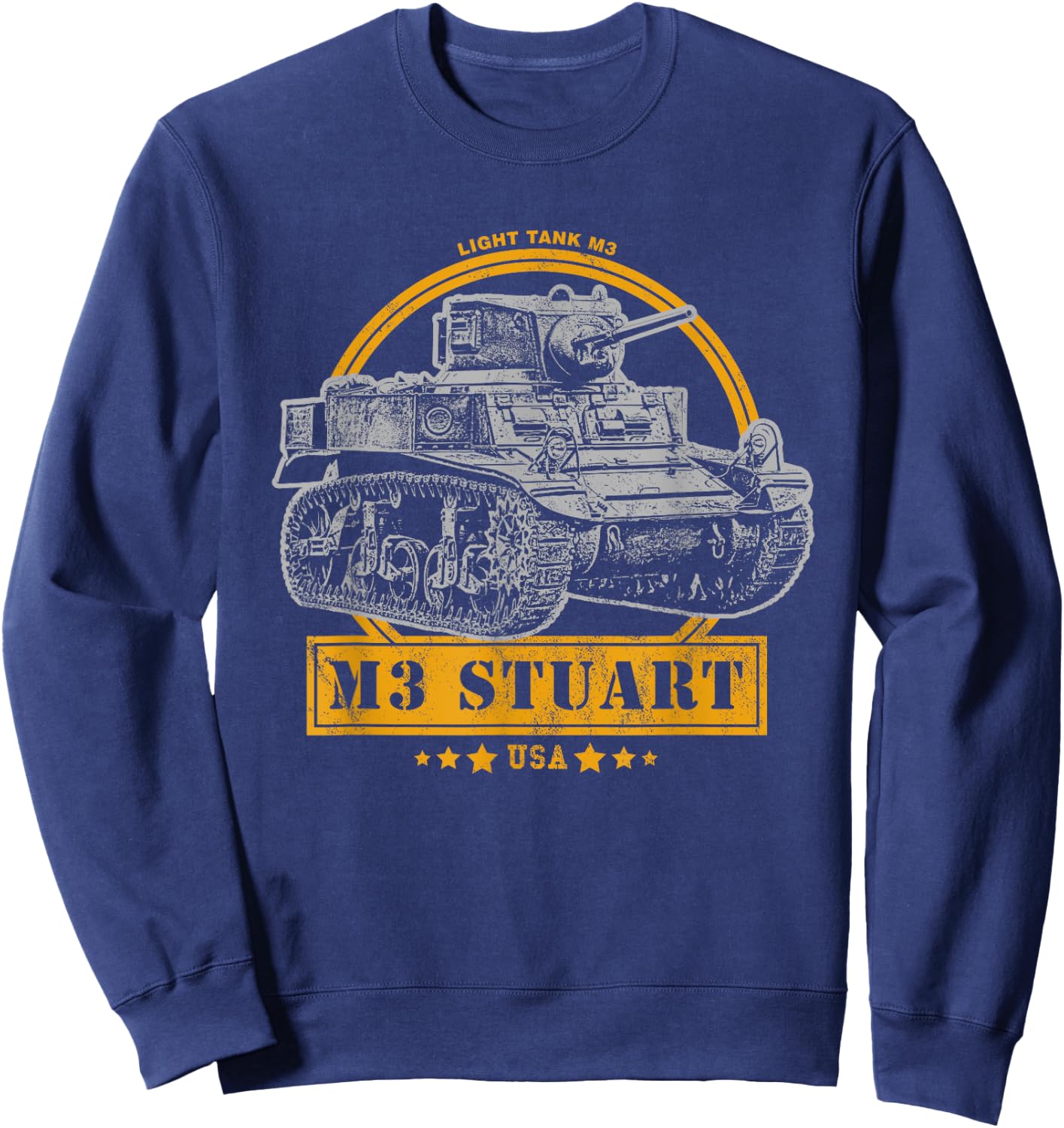 M3 Stuart - WW2 Tank Sweatshirt - Sweatshirt | Navy