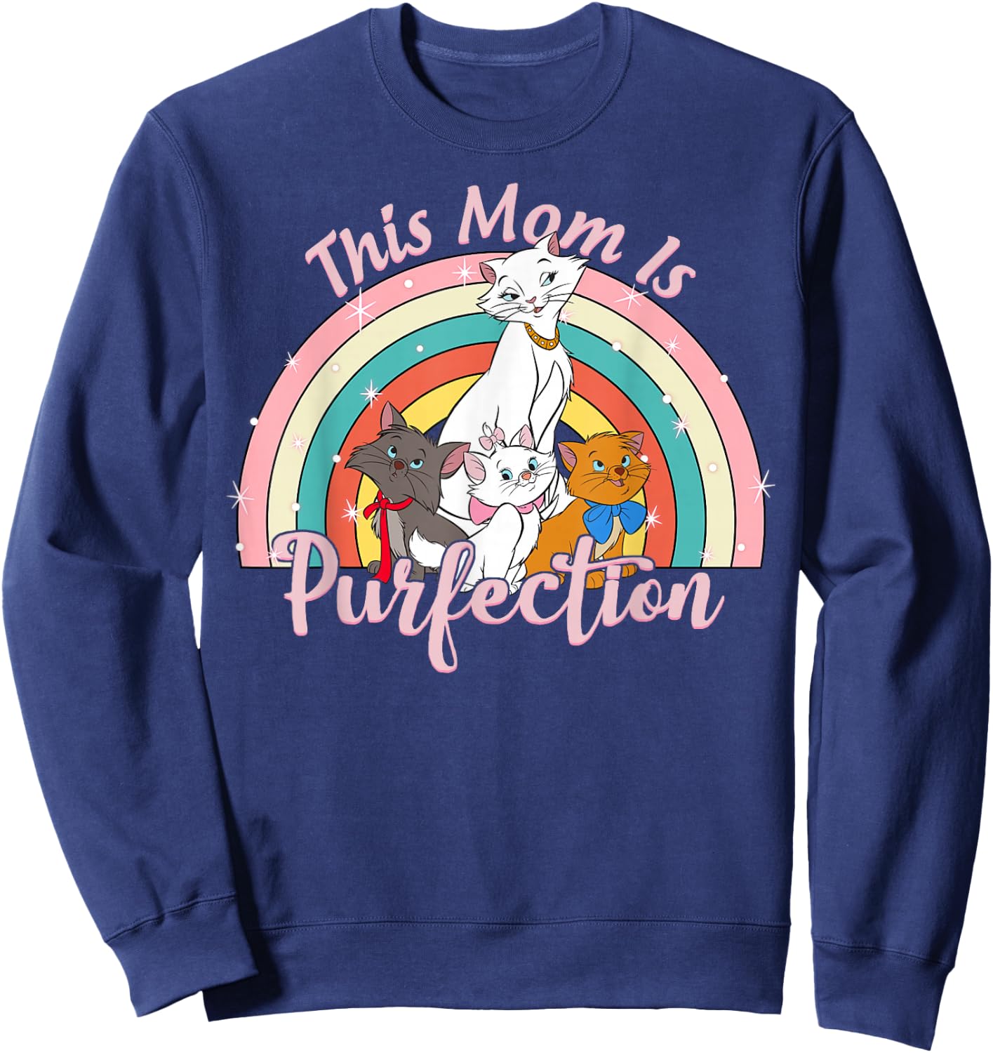 Disney Mother's Day The Aristocats This Mom Is Purfection Sweatshirt - Sweatshirt | Navy