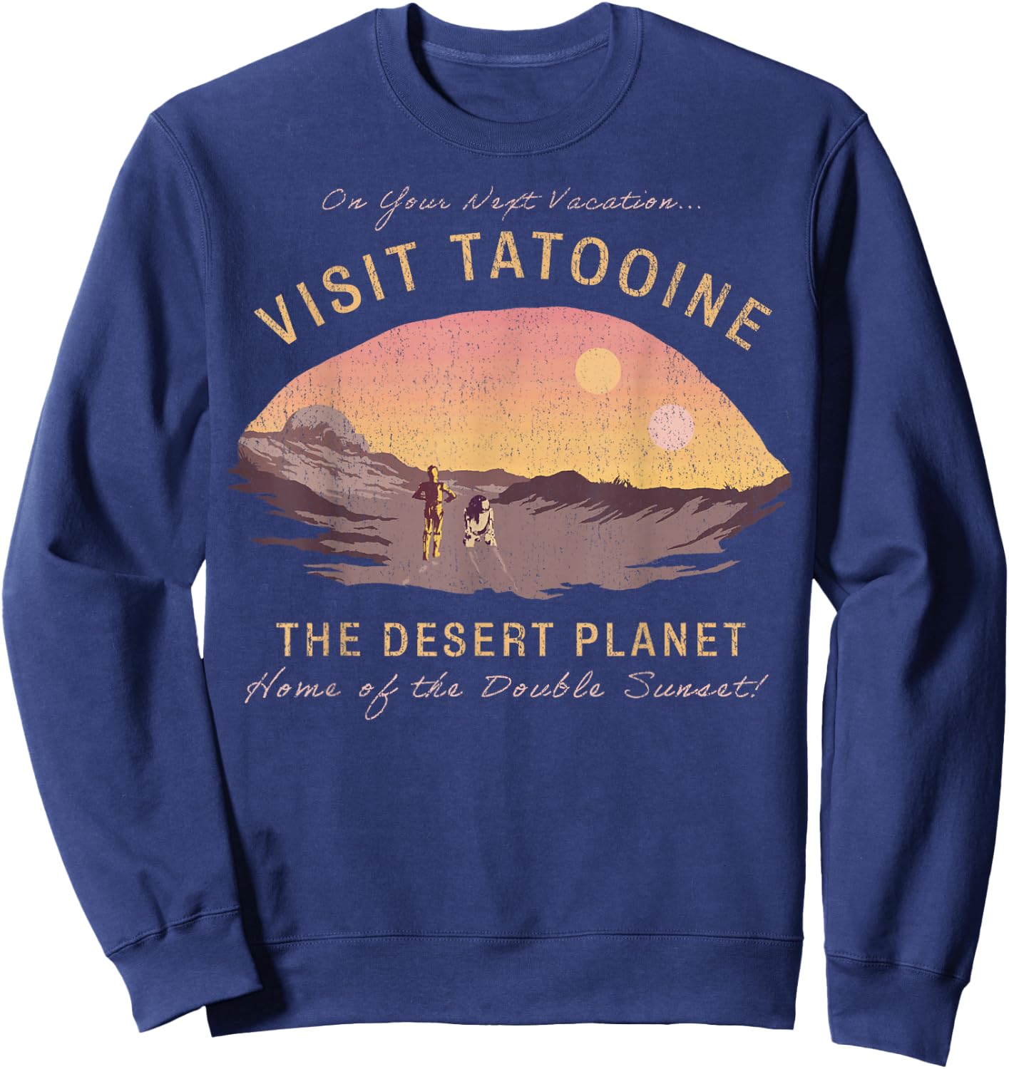 Star Wars Visit Tatooine The Desert Planet Sweatshirt - Sweatshirt | Navy