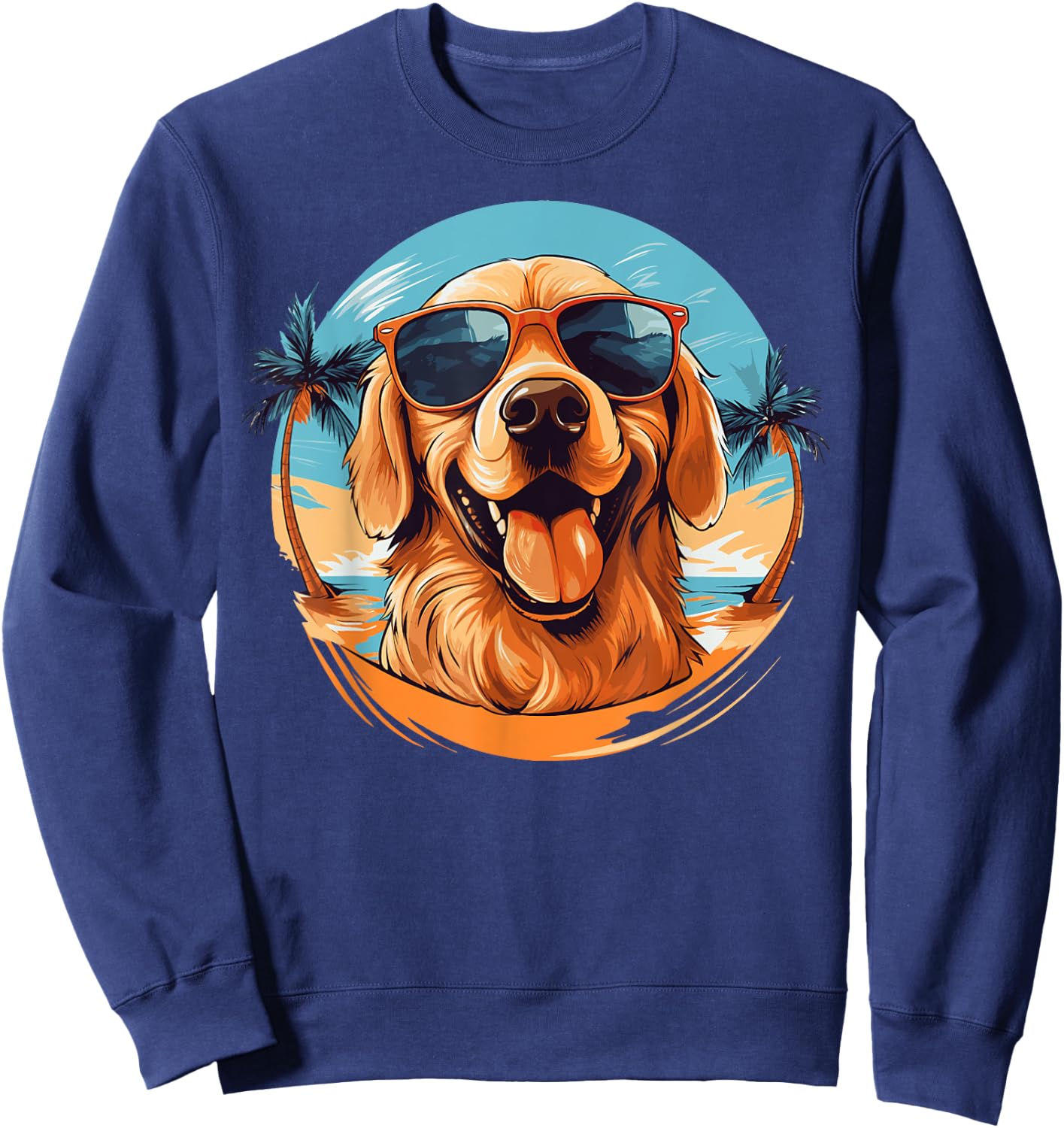 Golden Retriever for Kid Boys Girls Funny Dog Lover Sweatshirt - Sweatshirt | Navy