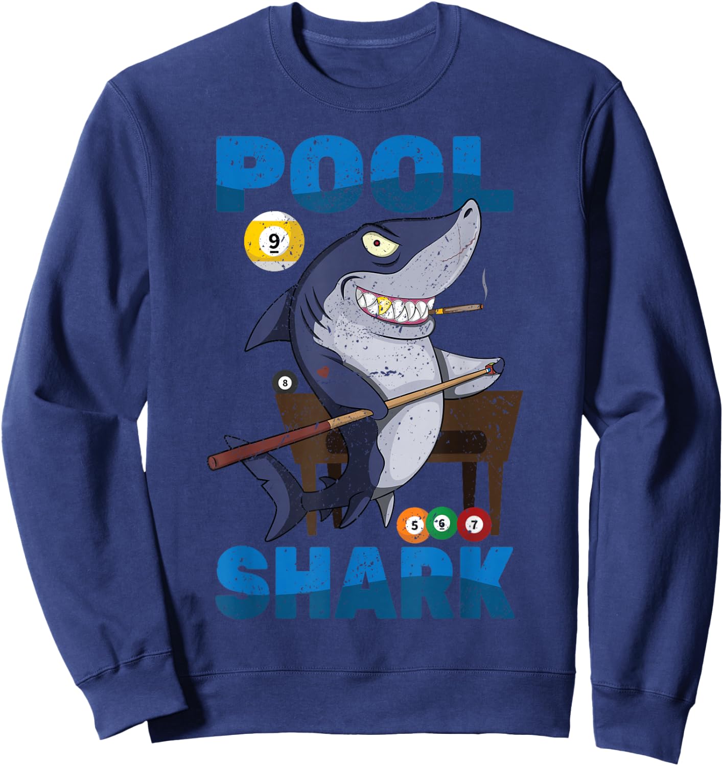Billiards - Pool Shark - Snooker Player - Bar Pub - Animals Sweatshirt - Sweatshirt | Navy