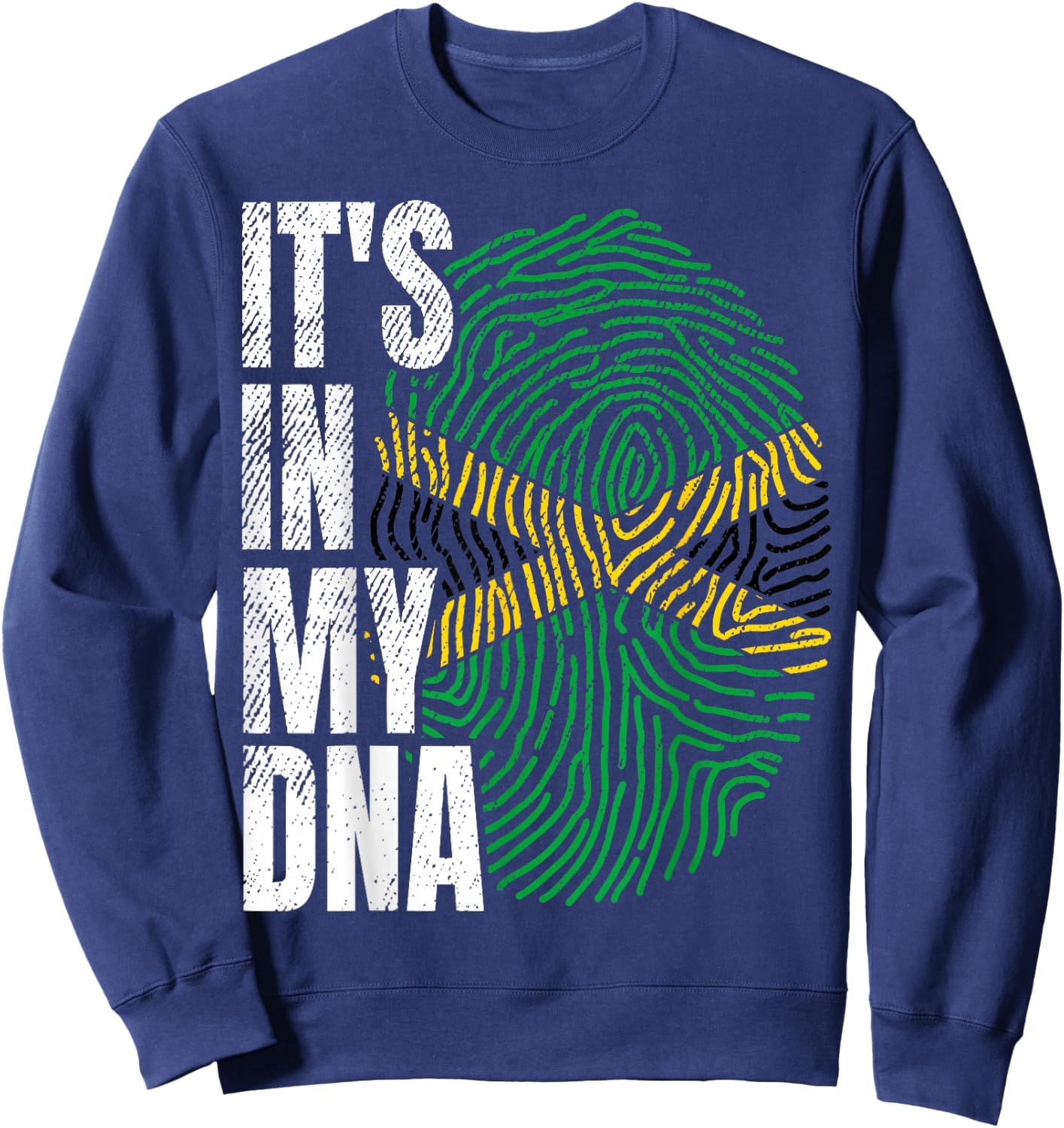 Jamaican Pride Flag Celebration Sweatshirt - Sweatshirt | Navy