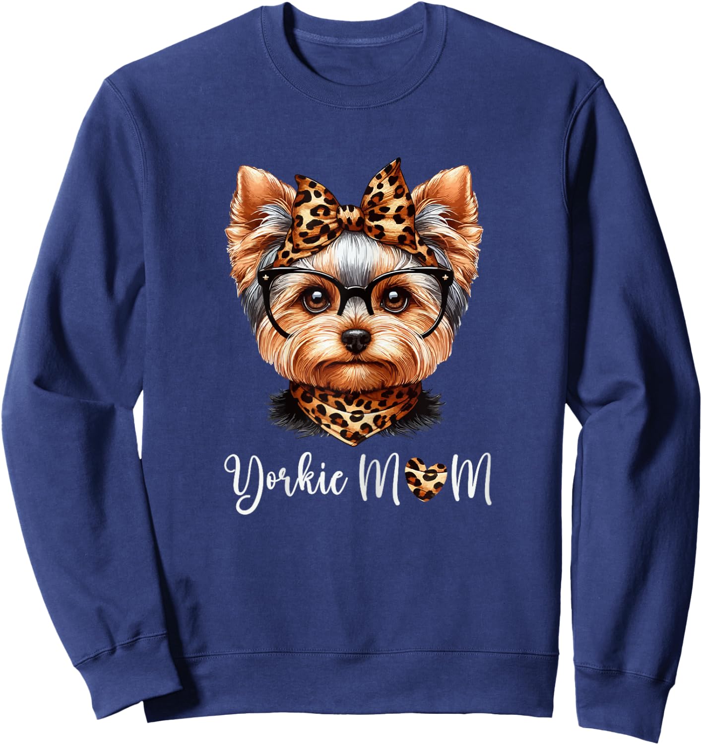 Yorkie Mom Cute Mother's Day Yorkshire Terrier Dog Mom Women Sweatshirt - Sweatshirt | Navy