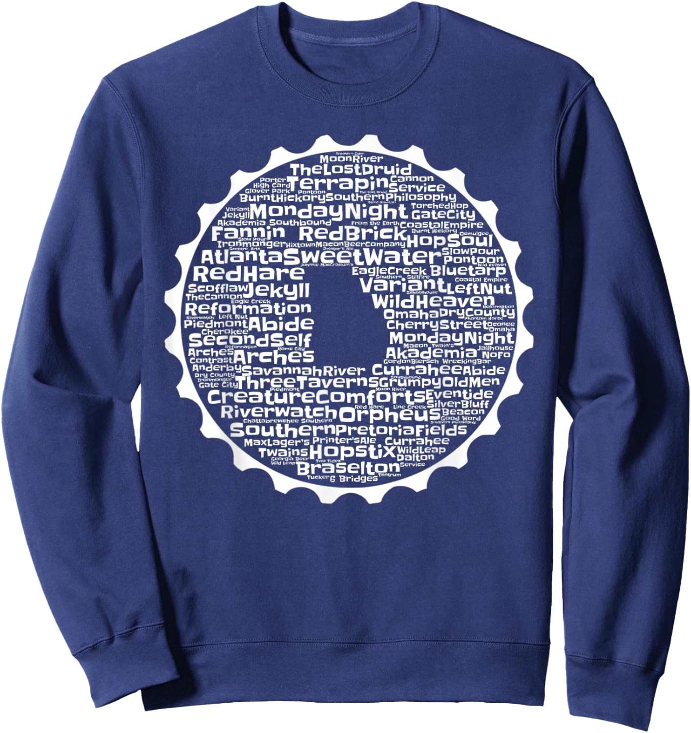 Drink Local Georgia Breweries Sweatshirt - Sweatshirt | Navy