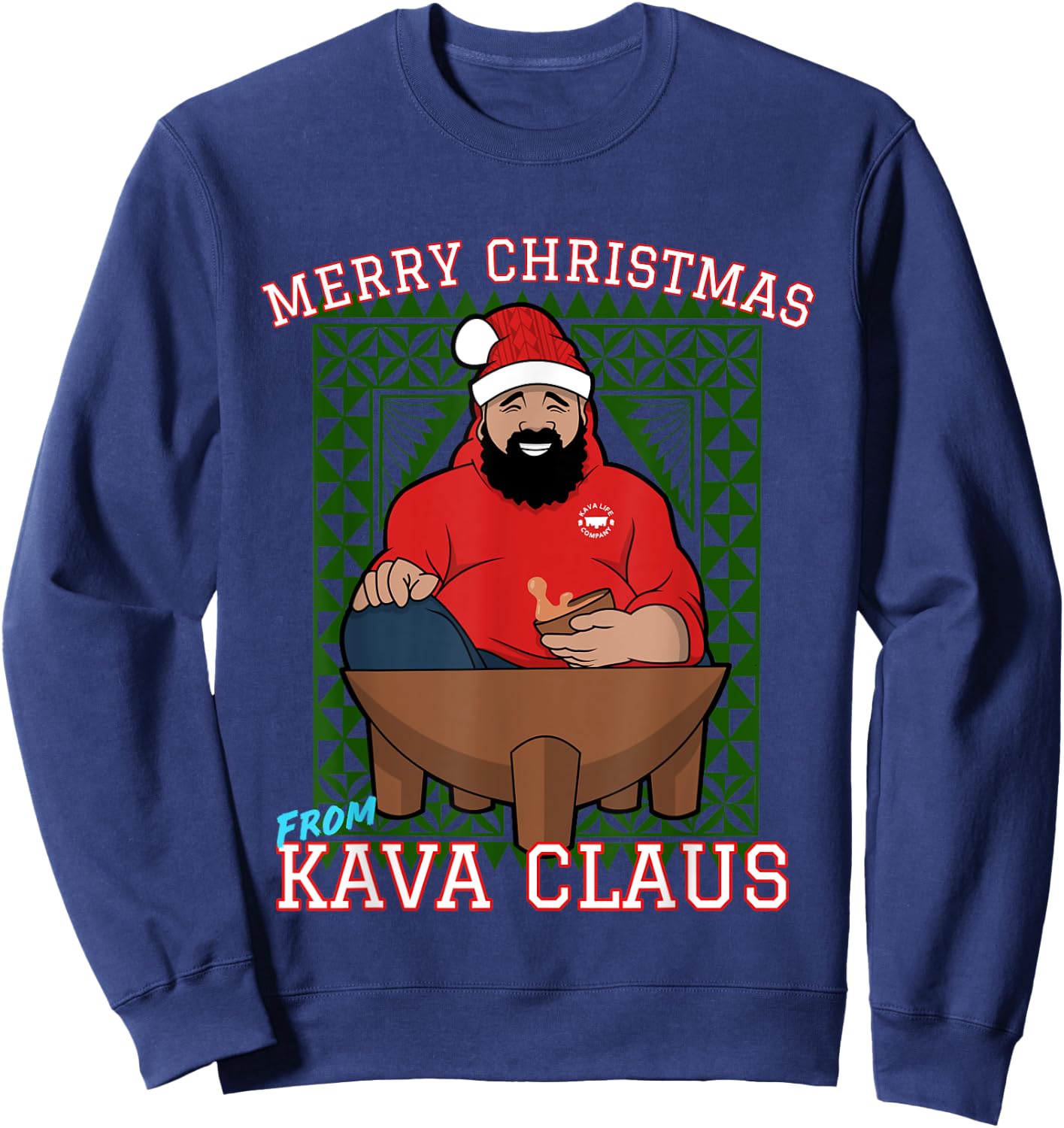 Merry Christmas from Kava Claus Sweatshirt - Sweatshirt | Navy