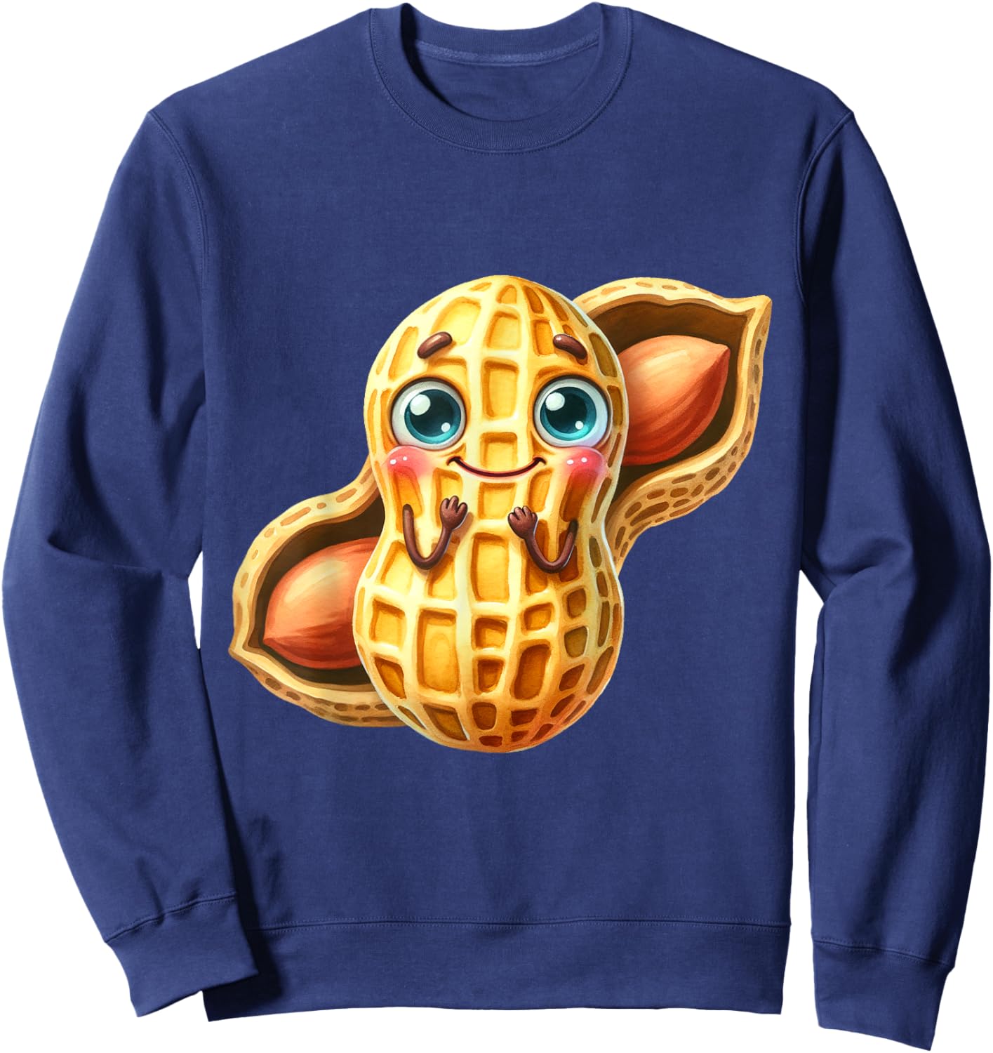 Cute Peanut Kids Peanuts Nuts Child Peanuts Sweatshirt - Sweatshirt | Navy