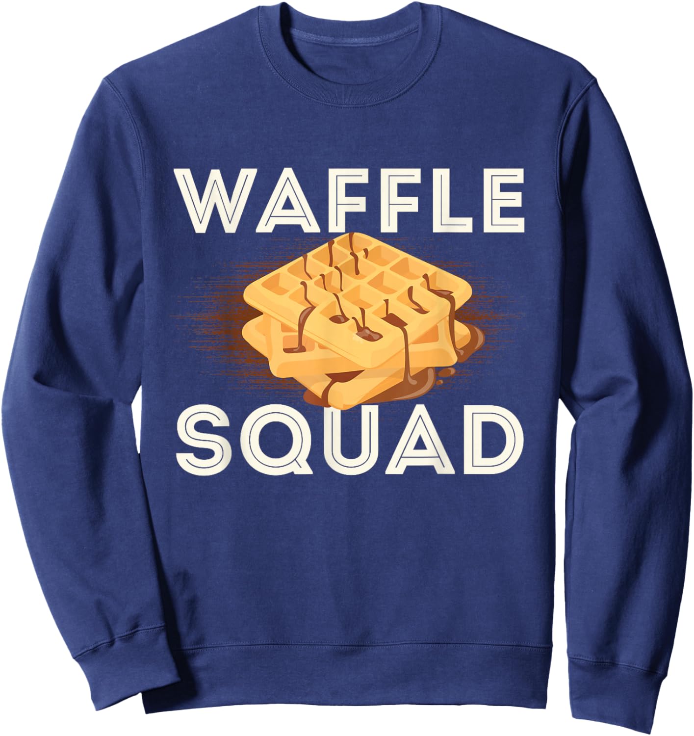 Waffle Squad - Waffle Lover Breakfast Sweatshirt - Sweatshirt | Navy