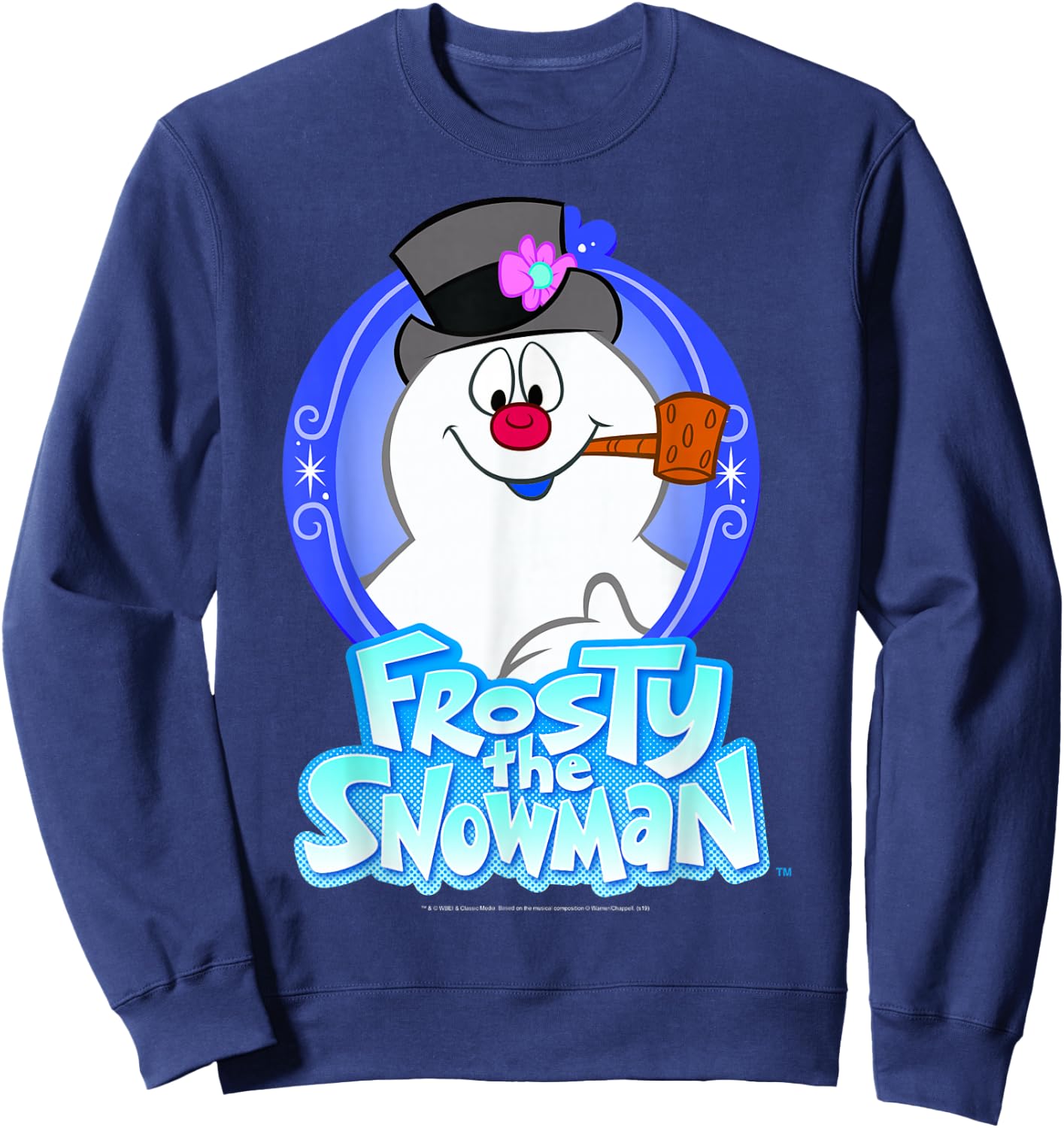 Frosty The Snowman Portrait Logo Sweatshirt - Sweatshirt | Navy
