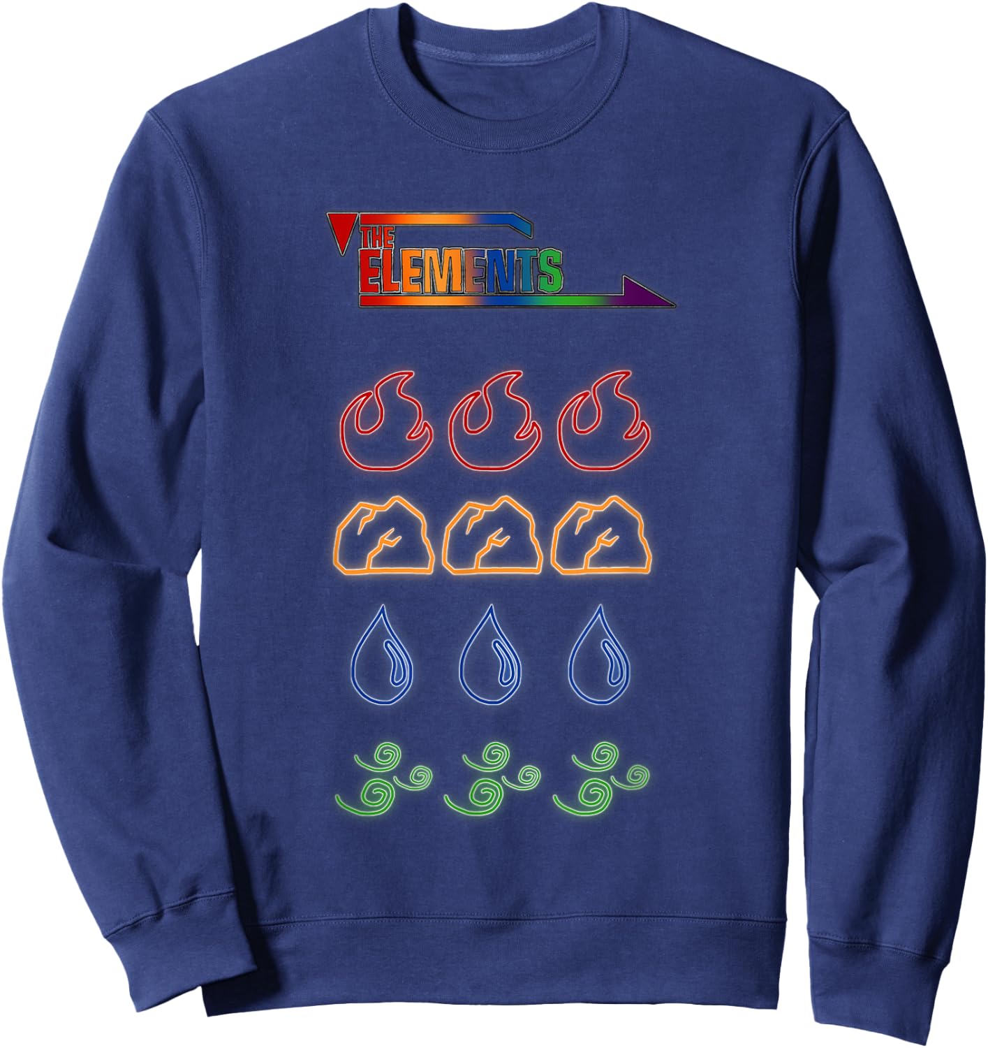 The Elements Graphic T Sweatshirt - Sweatshirt | Navy