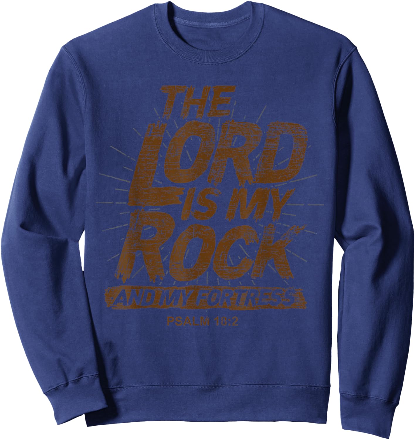 Christian Faith Gift Religious Bible Verse Prayer Sweatshirt - Sweatshirt | Navy