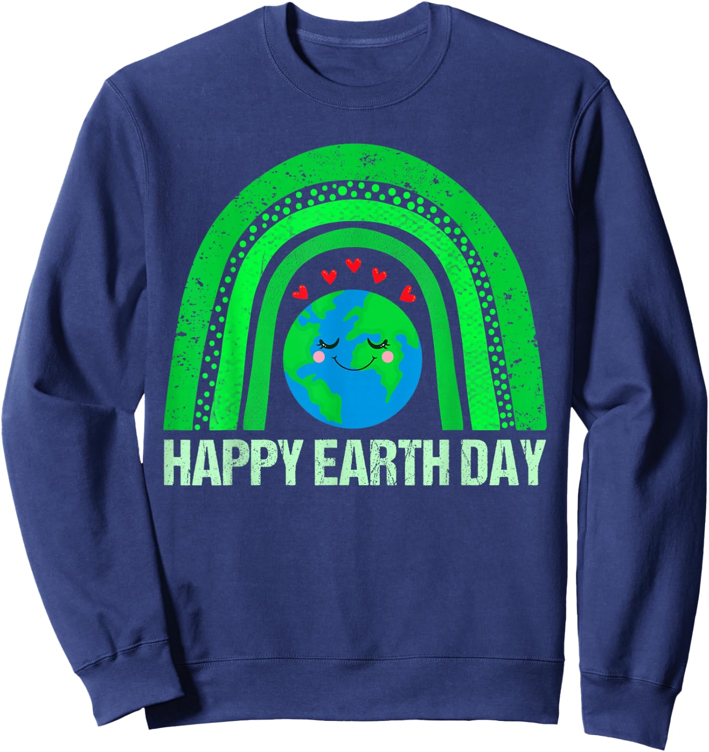 Happy Earth Day 2023 Shirts Cute Earth Lover Kids Toddler Sweatshirt - Sweatshirt | Navy