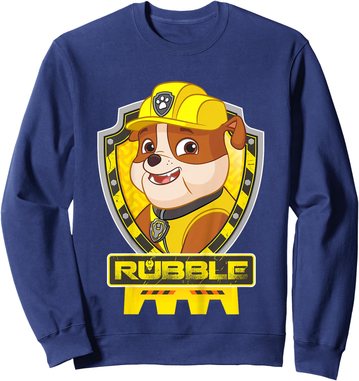 Paw Patrol Kids Rubble Adventurous Pup Bravery on Duty Sweatshirt - Sweatshirt | Navy