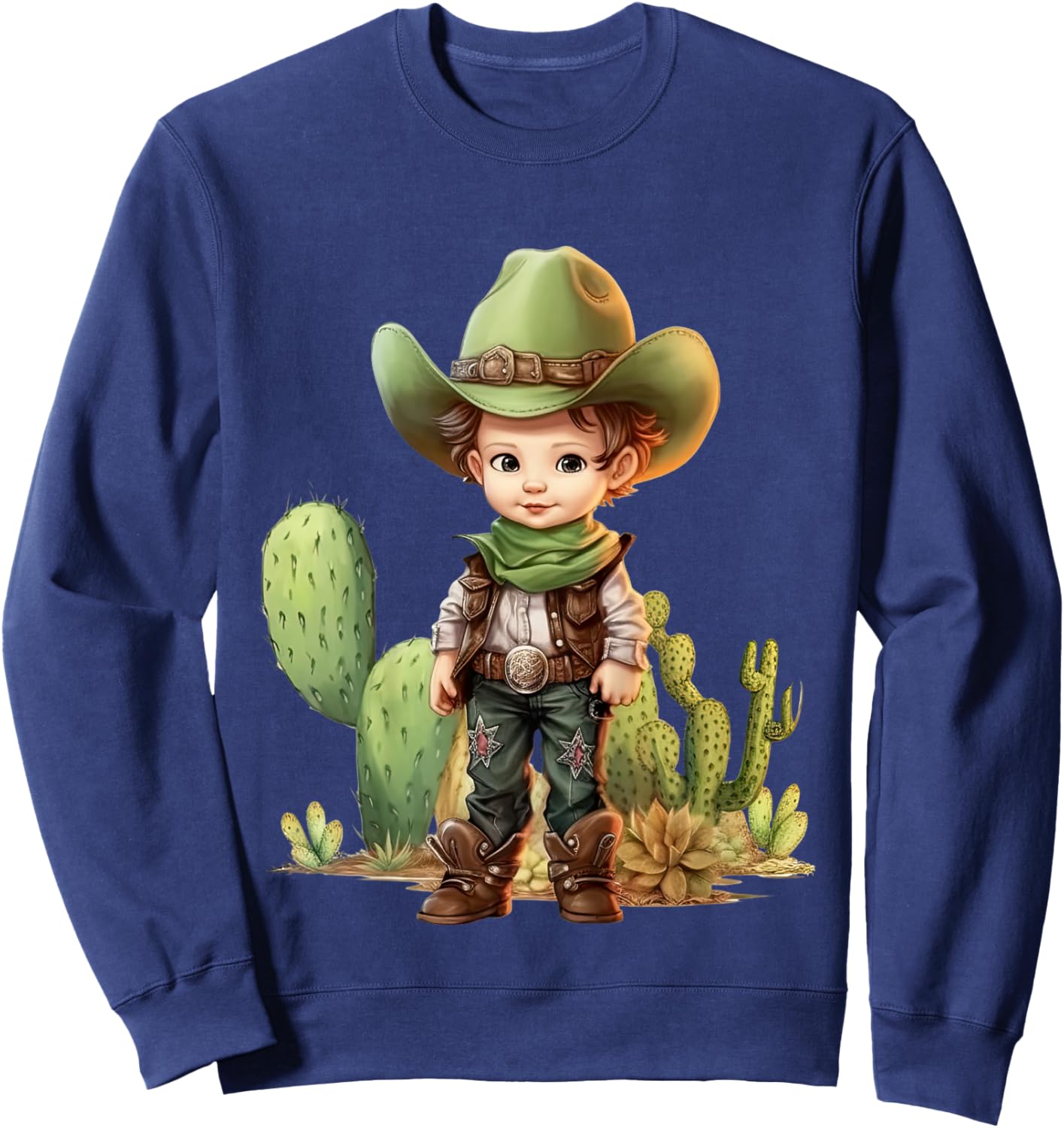 Kids Little Buckaroo Cowboy Sweatshirt - Sweatshirt | Navy