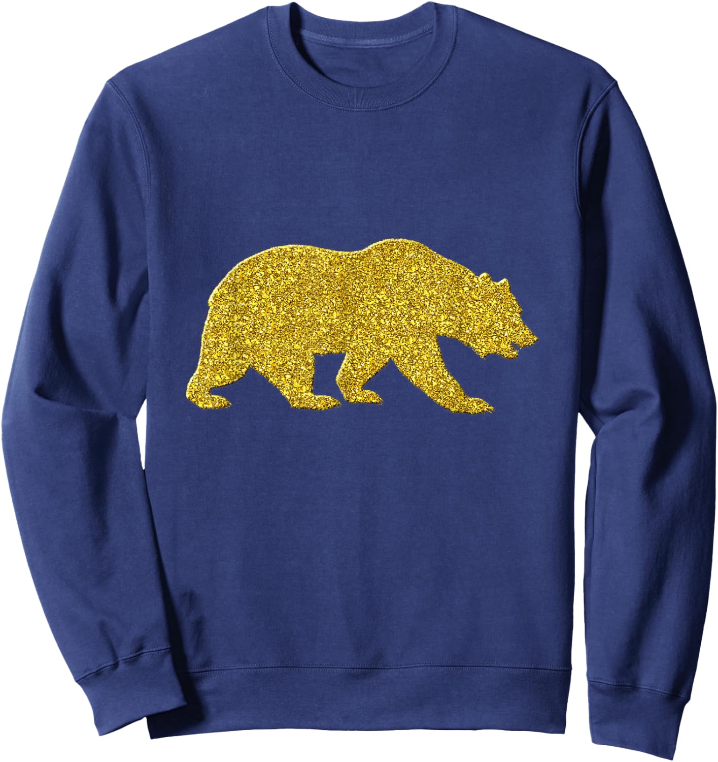 Bear Vintage Golden Retro Animal Symbol Sweatshirt - Sweatshirt | Navy