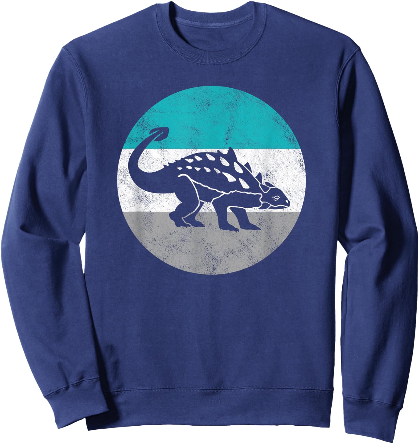 Ankylosaurus Retro Dinosaur Gift or Boys Sweatshirt - Sweatshirt | Navy