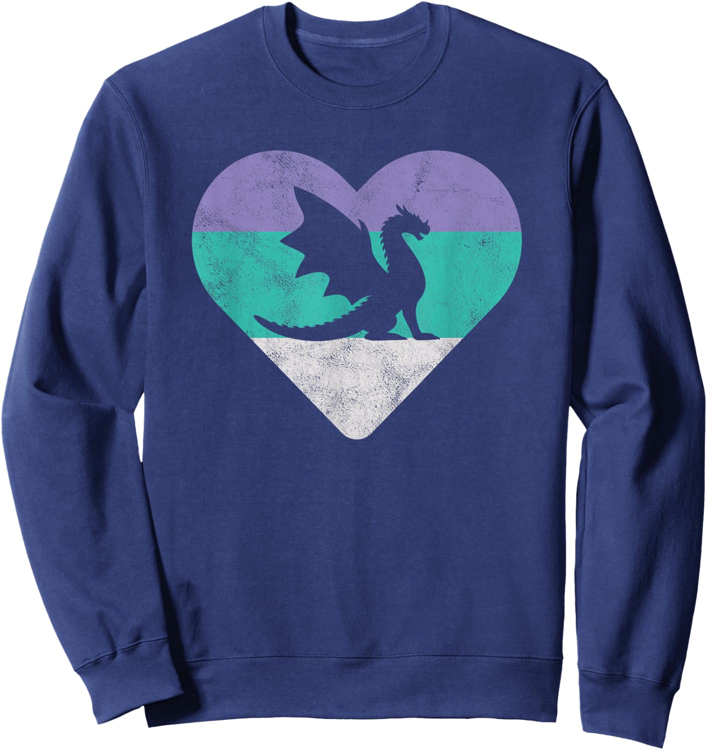 Dragon Retro Gift or Girls Sweatshirt - Sweatshirt | Navy