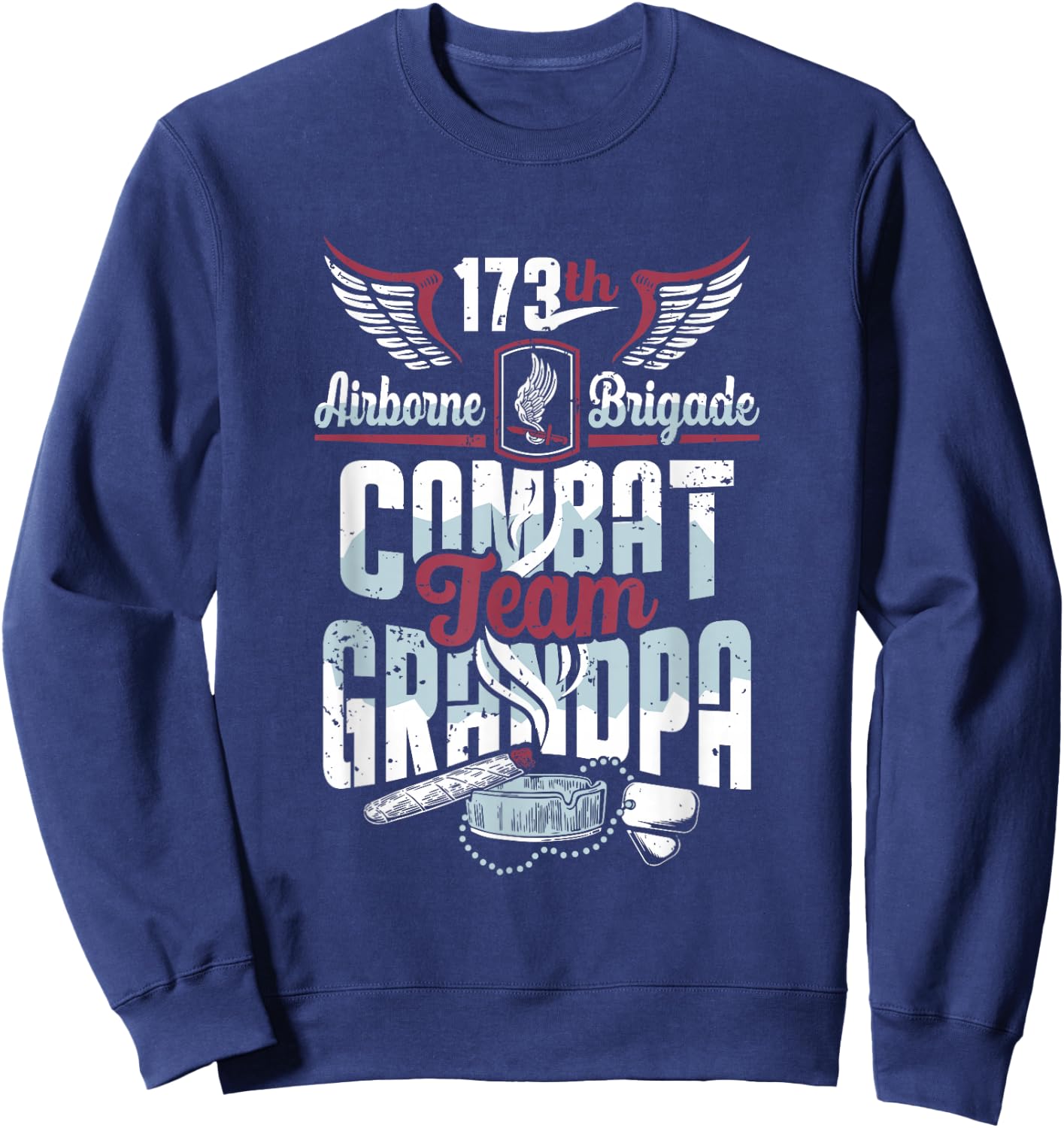 173rd Airborne Brigade Combat Team Grandpa Sweatshirt - Sweatshirt | Navy
