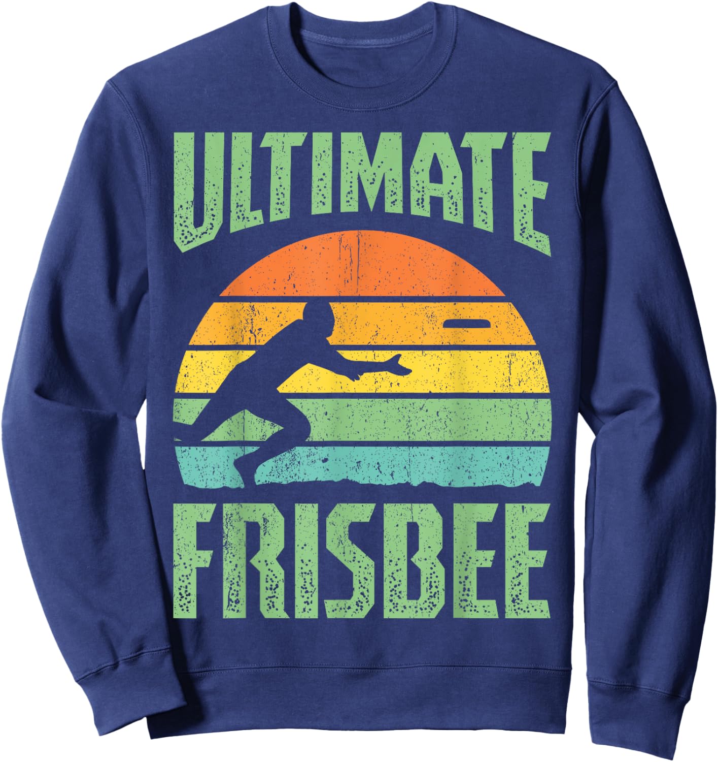 Frisbee Design Ultimate Frisbee Sweatshirt - Sweatshirt | Navy